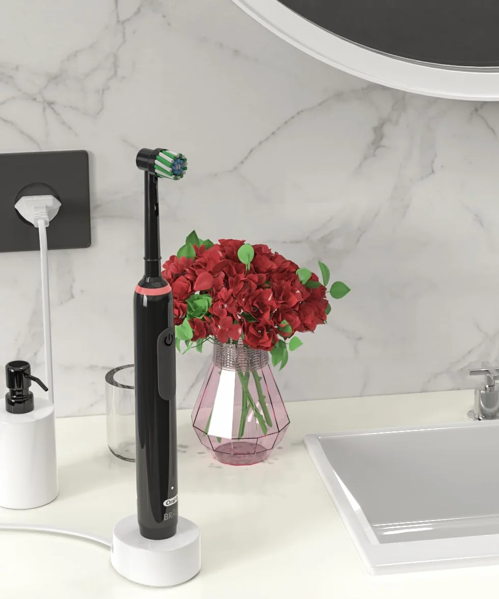 Ladowarka dla Braun Oral B Elektryczne Zębowe Szczeteczka, Ladowarka dla Oral b Genius, Smart 4 4500, Pro 3 3000, Pro Seria 3 Plus/1 Plus, Vitality, iO3, iO4 iO5 iO6 Model 3757 Ladowarka