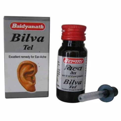 Baidyanath Bilva Olejek do uszu, 25 ml ajurwedyjskie krople do uszu