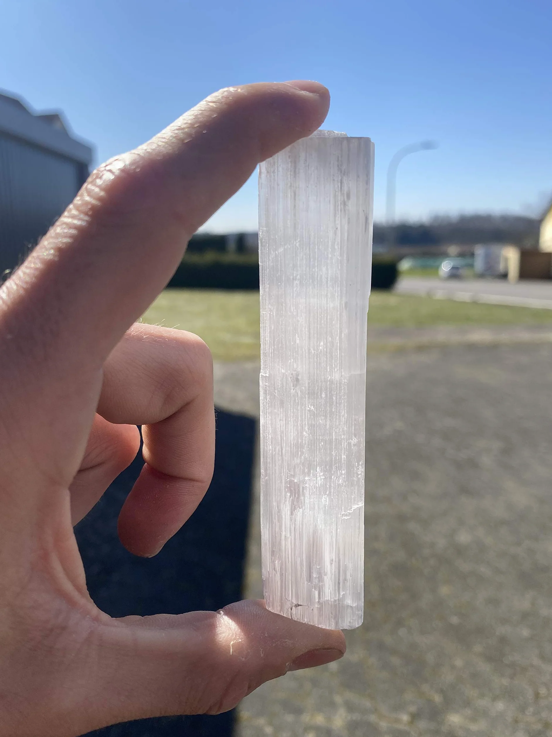 Selenit Crystal kamień energetyczny kamień leczniczy selenit uzdrawiające kryształy kamienie szlachetne geo kryształ Maroko