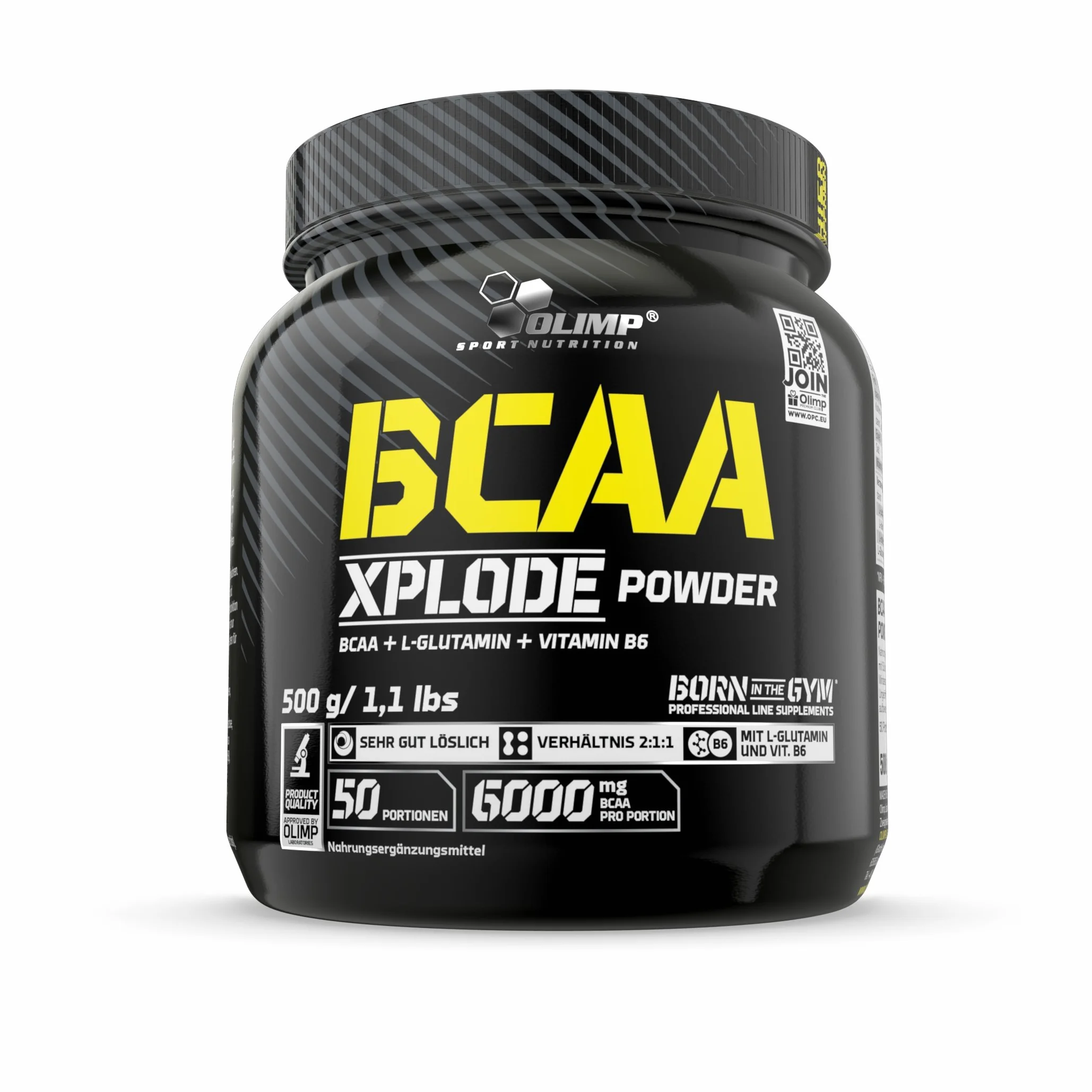OLIMP - BCAA Xplode Powder, Fruit Punch (500 g). Suplement diety z BCAA i L-glutaminą w jednej porcji.