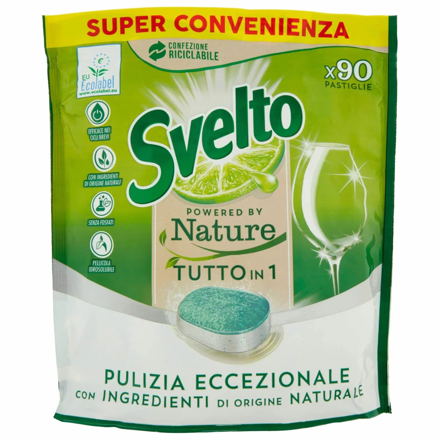 Svelto 8710447359075 Tabletki Do Zmywarki, 90 Sztuk