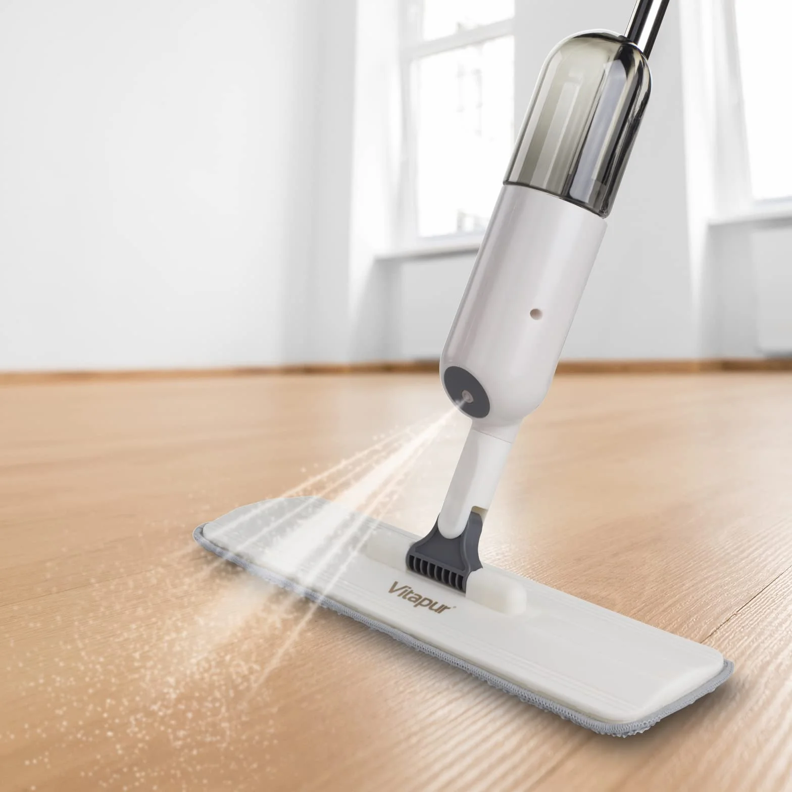 VITAPUR Mop z funkcją spryskiwania 330 ml z dyszą natryskową i 2 pokrowcami z mikrofibry