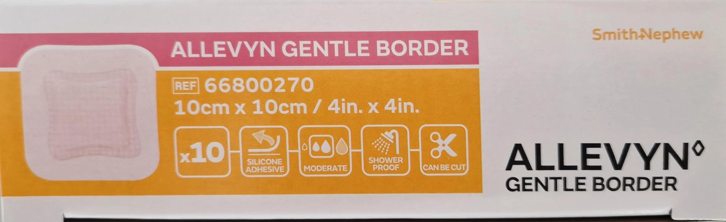 ALLEVYN Gentle Border przylepna pianka 10 x 10 x 10 cm