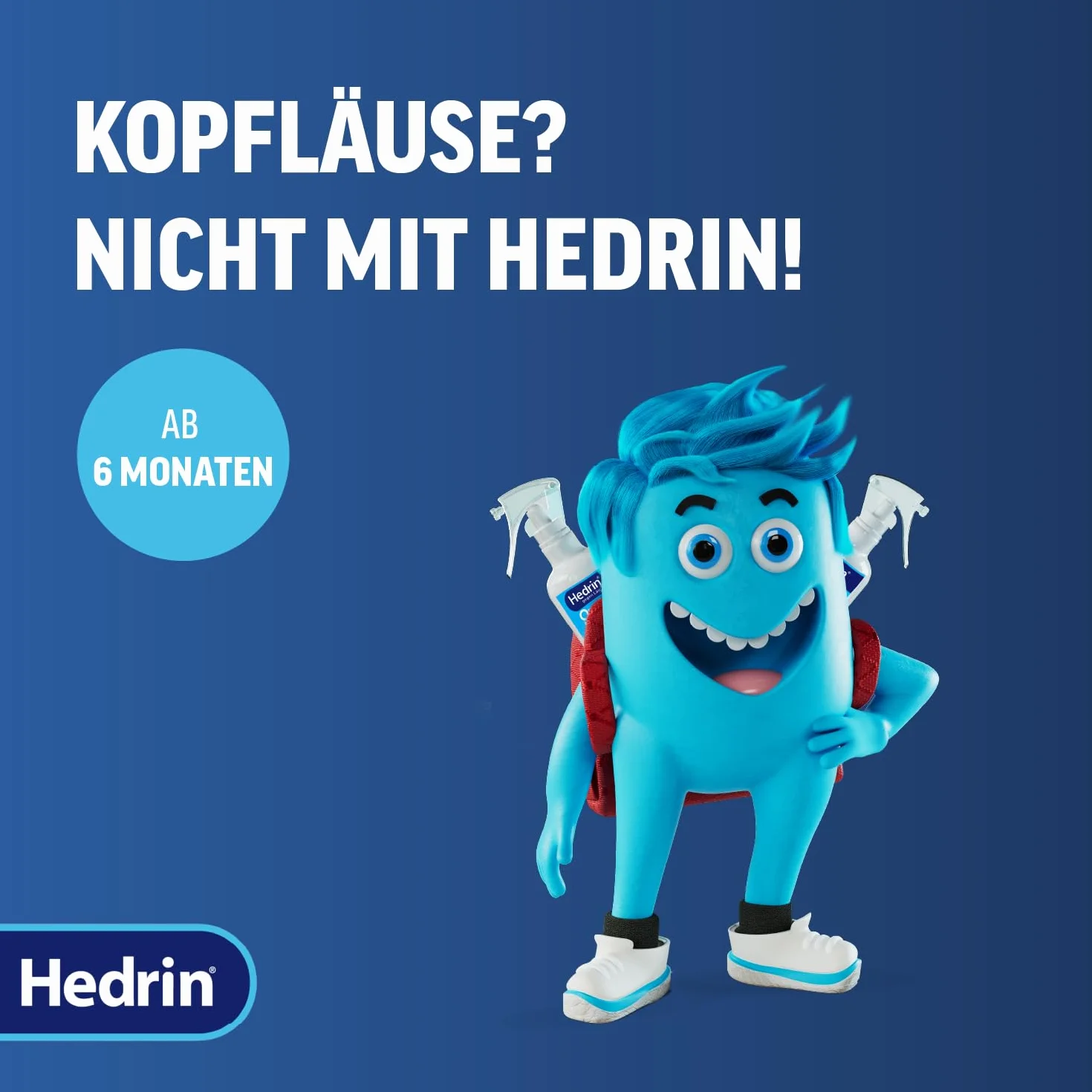 HEDRIN ONCE – żel w sprayu – wszy do rozpylania – szybkie usuwanie wszy i gnid przy użyciu tylko jednego zastosowania – udowodniona klinicznie skuteczność – 1 x 60 ml