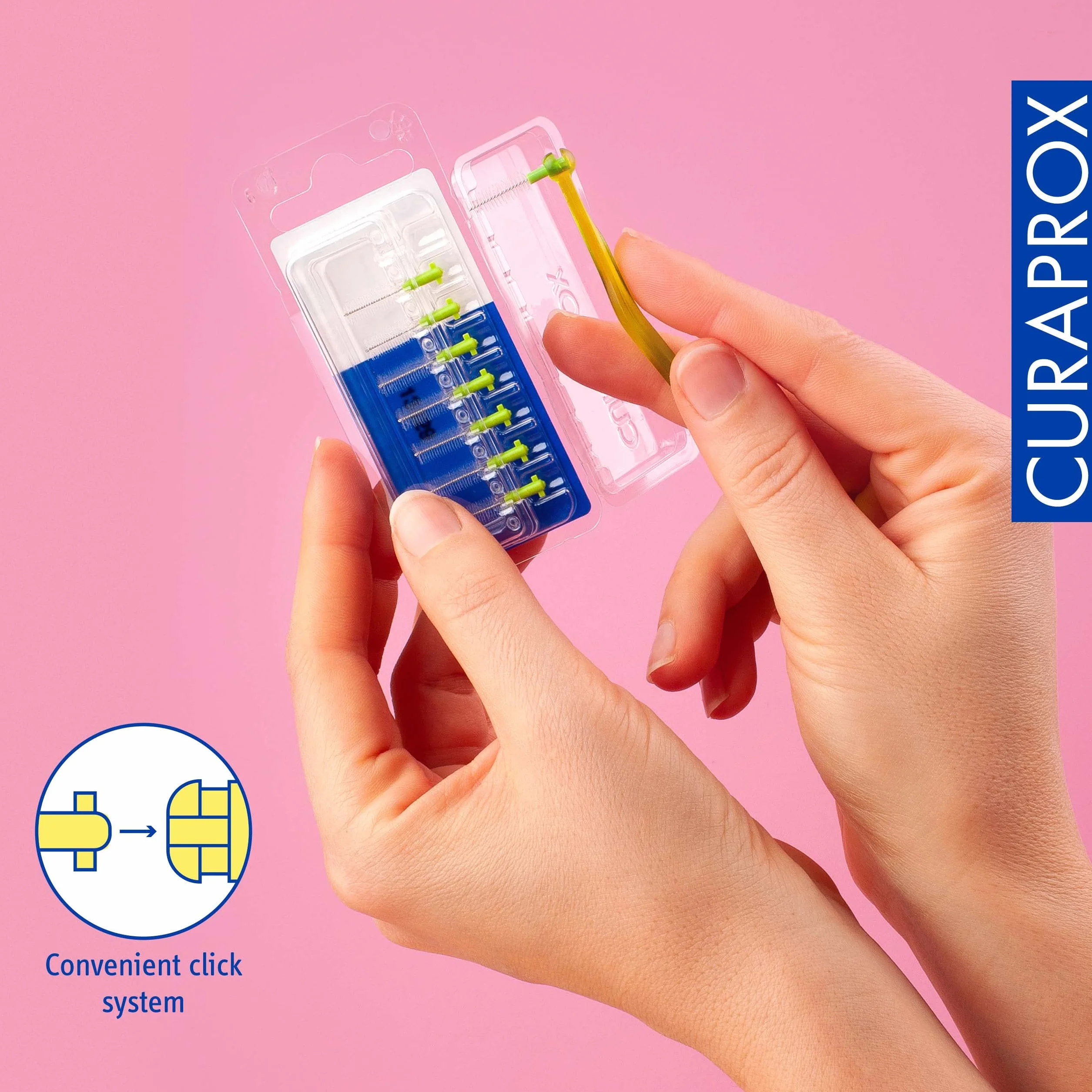 Curaprox CPS 011 Prime-ISO Interdental Brush Wkłady Rozmiar 3, Zielony, Ultra-Fine, 8-Pack