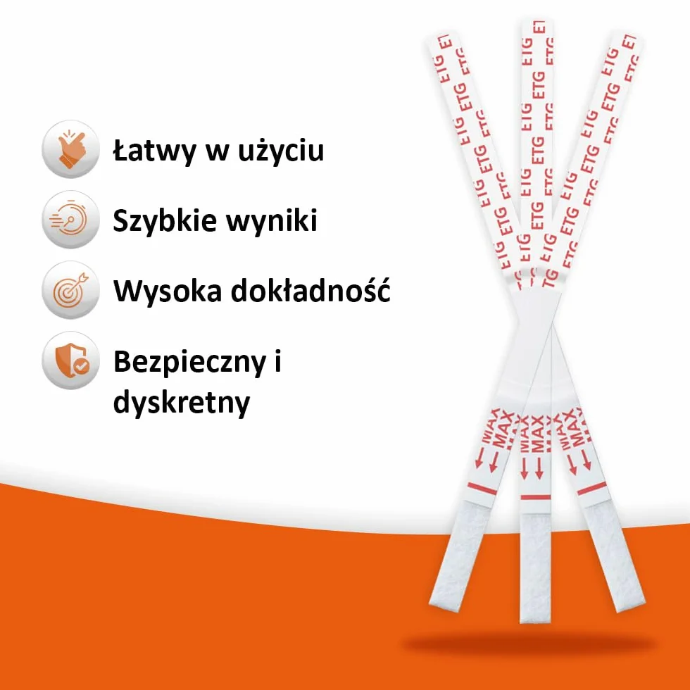 self-diagnostics Test alkoholowy - Szybki test EtG - Test na glukuronid etylu w moczu - 2 paski testowe do moczu - Wysokiej jakości test zanurzeniowy do użytku domowego - Domowy test na alkohol