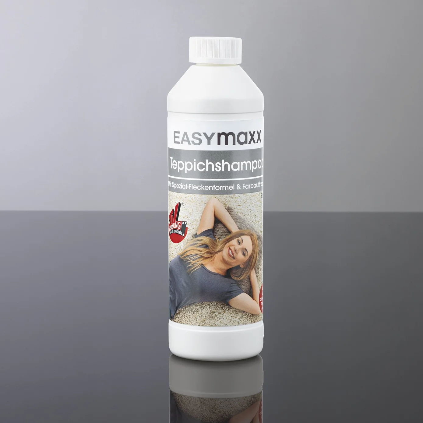 EASYmaxx szampon do dywanów, 500 ml, bardzo wydajny do wszystkich urządzeń do czyszczenia dywanów, odkurzaczy i odkurzaczy dywanów – jakość Made in Germany