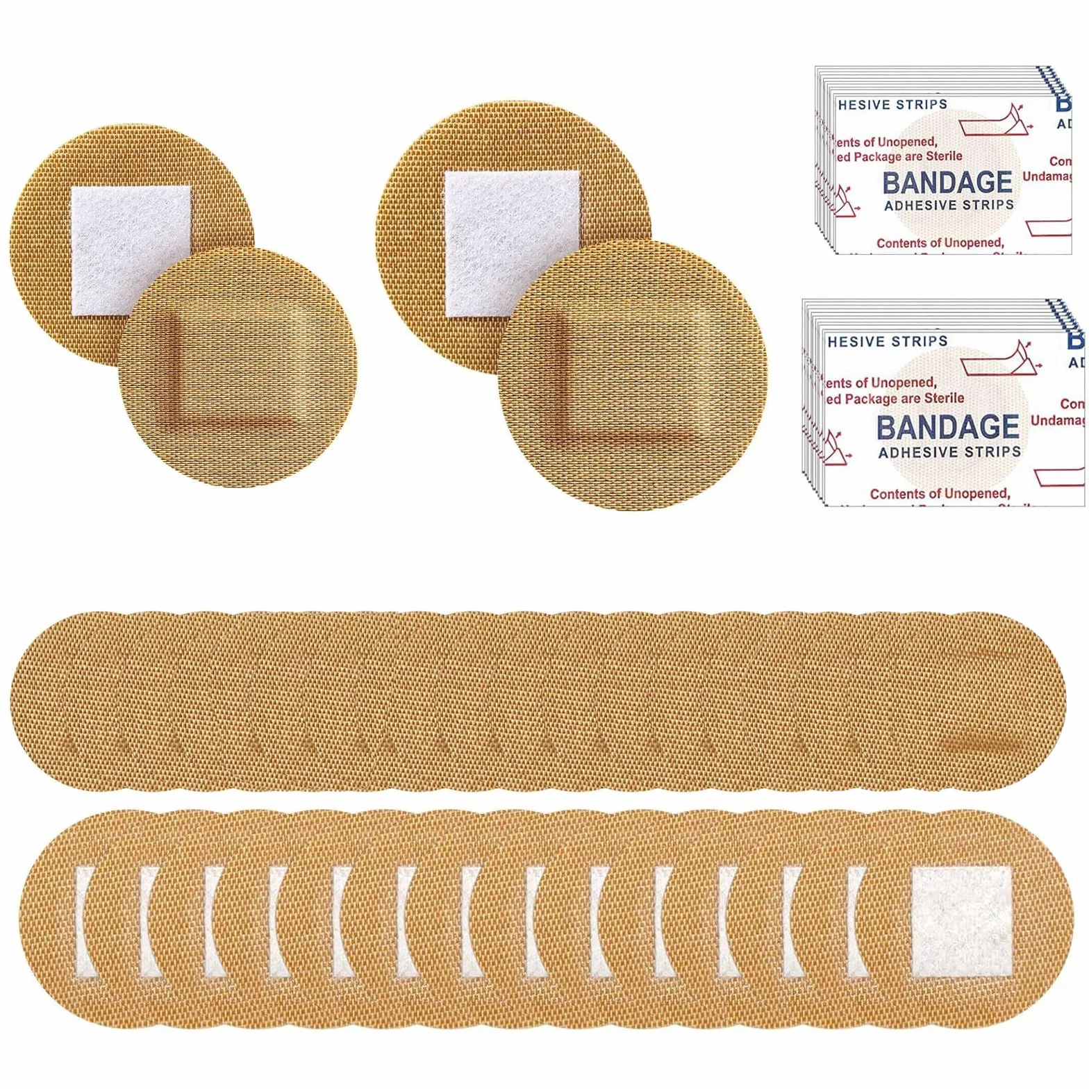 Hipoalergiczne okrągłe opatrunki 22 mm 25 mm, oddychające, 300 sztuk