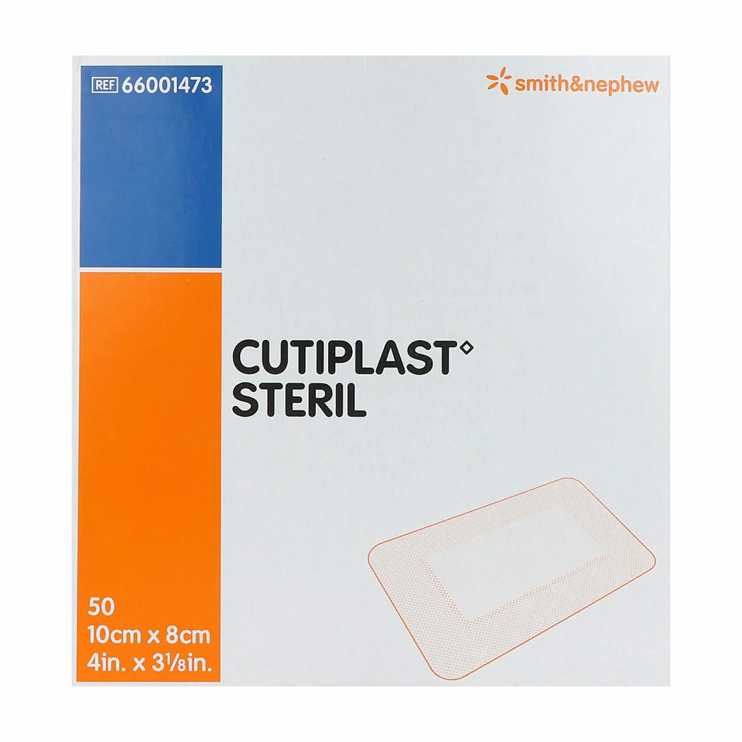CUTIPLAST sterylny opatrunek na ranę 10 cm x 8 cm, 50 szt