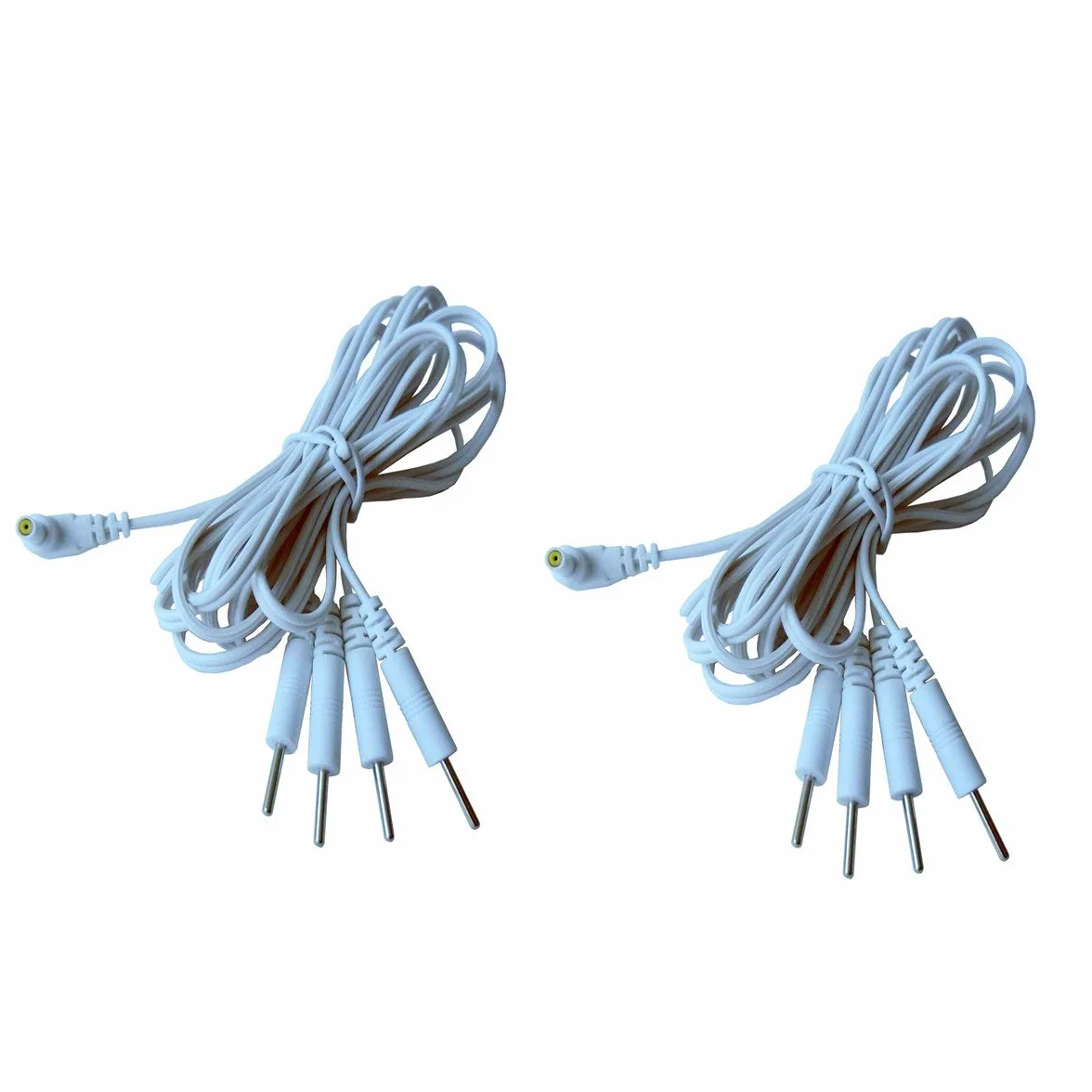 Kabel TENS, 2,35 mm, kabel elektrodowy, urządzenie TENS, kabel zastępczy, kabel połączeniowy do jednostki TENS, urządzenie fizjoterapeutyczne, 2 sztuki