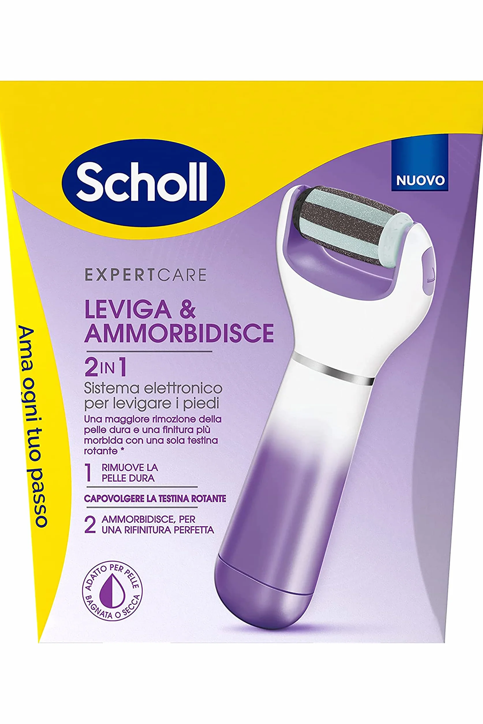 Scholl Expertcare 3198213 Pilnik, Biały/Fioletowy, 1 Sztuka