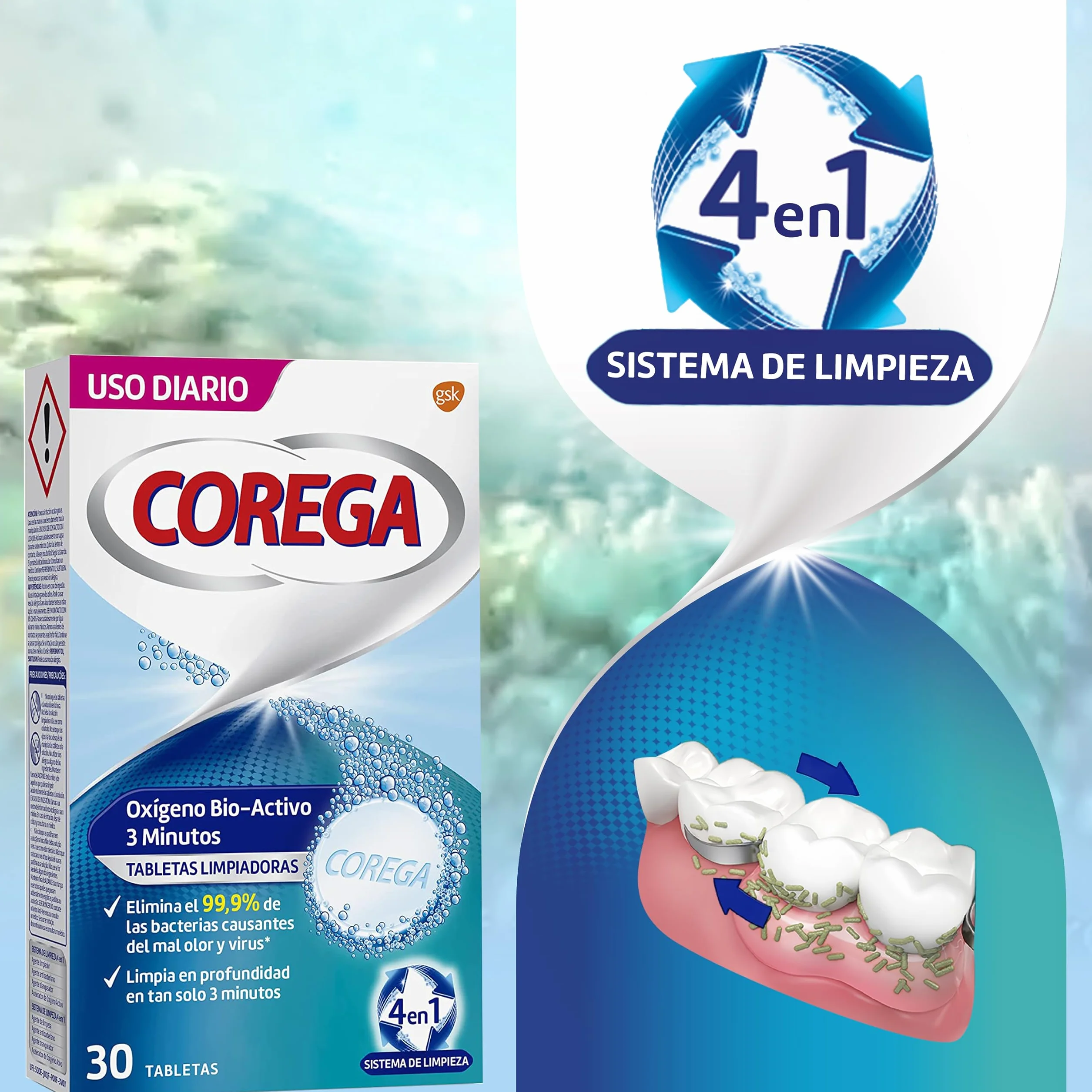 Corega Diario 66 tabletek Limpiadoras