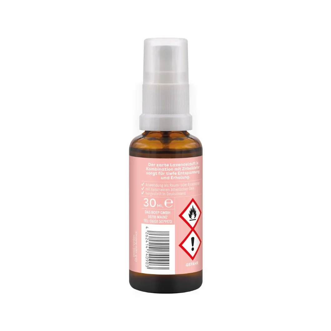 boep Spray na dobranoc | uspokajający spray do pomieszczeń i poduszek z lawendą i limbą | aromaterapia | 100% naturalne olejki eteryczne | wegański i wyprodukowany w Allgäu (30 ml)
