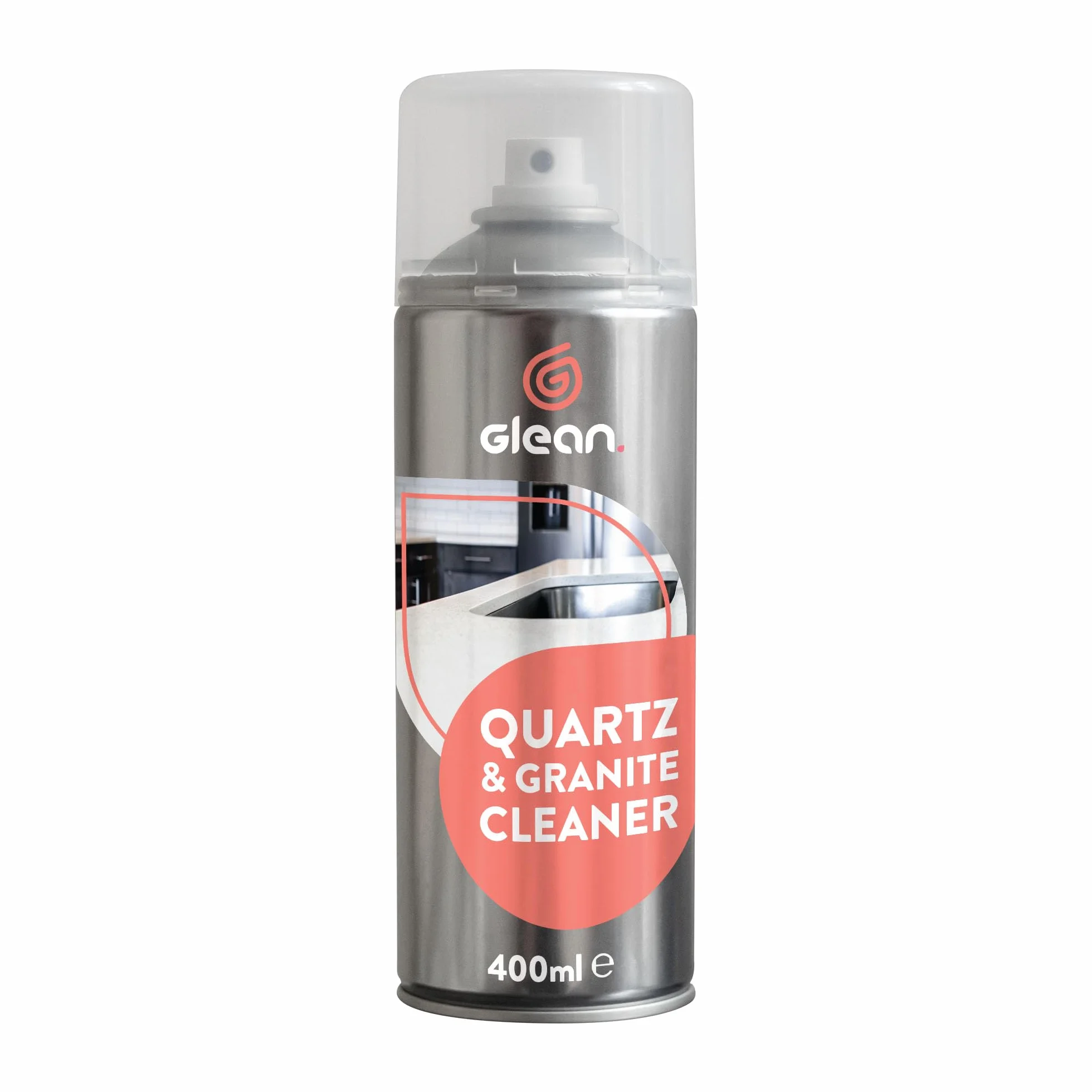 Środek do czyszczenia kwarc i granitu GLEAN | 400ml | NIEŚCIERNY | Kwarc | Granit | Środek do czyszczenia kuchni | Pianka do czyszczenia blatów bez smug | Czyszczenie i polerowanie naturalnego