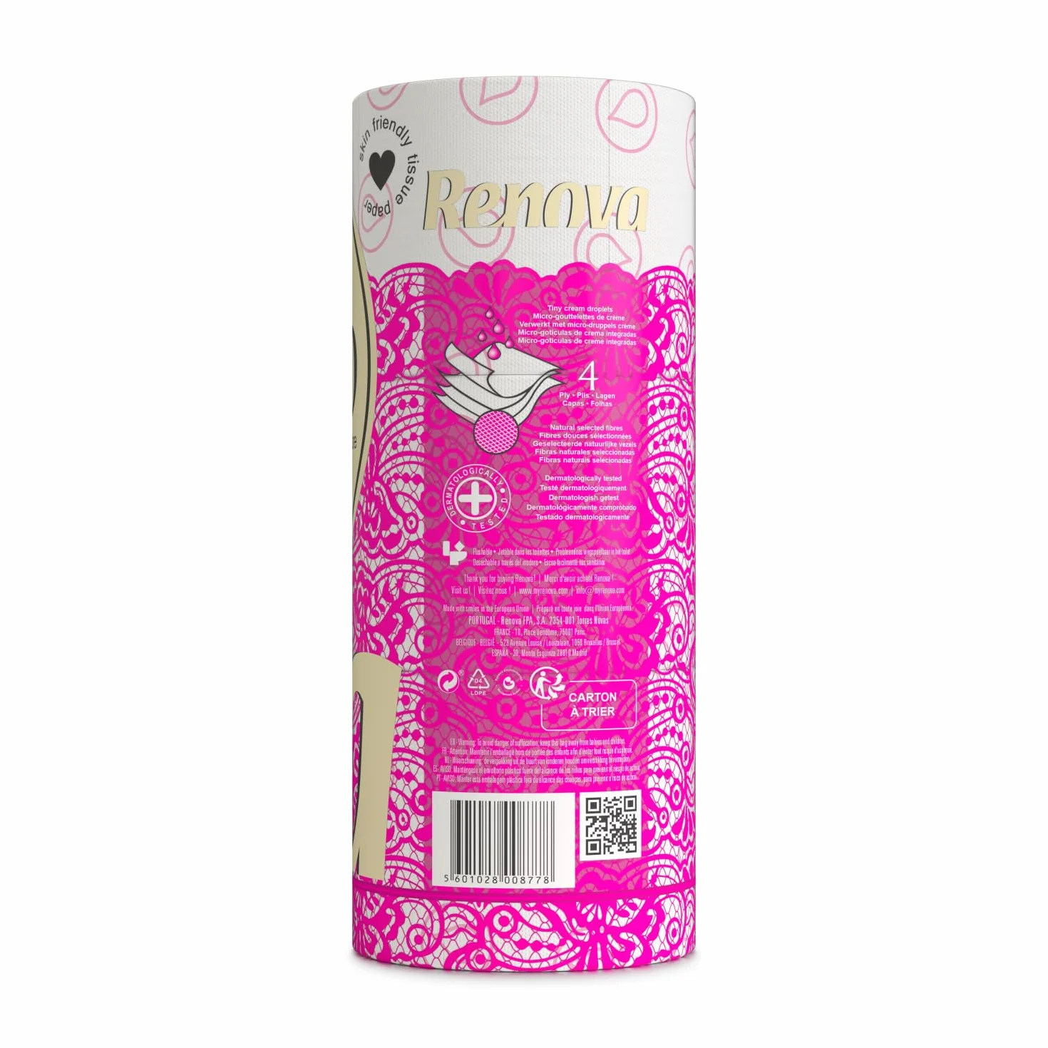 Renova Papier toaletowy 4-warstwowy biały perfumowany 12 rolek