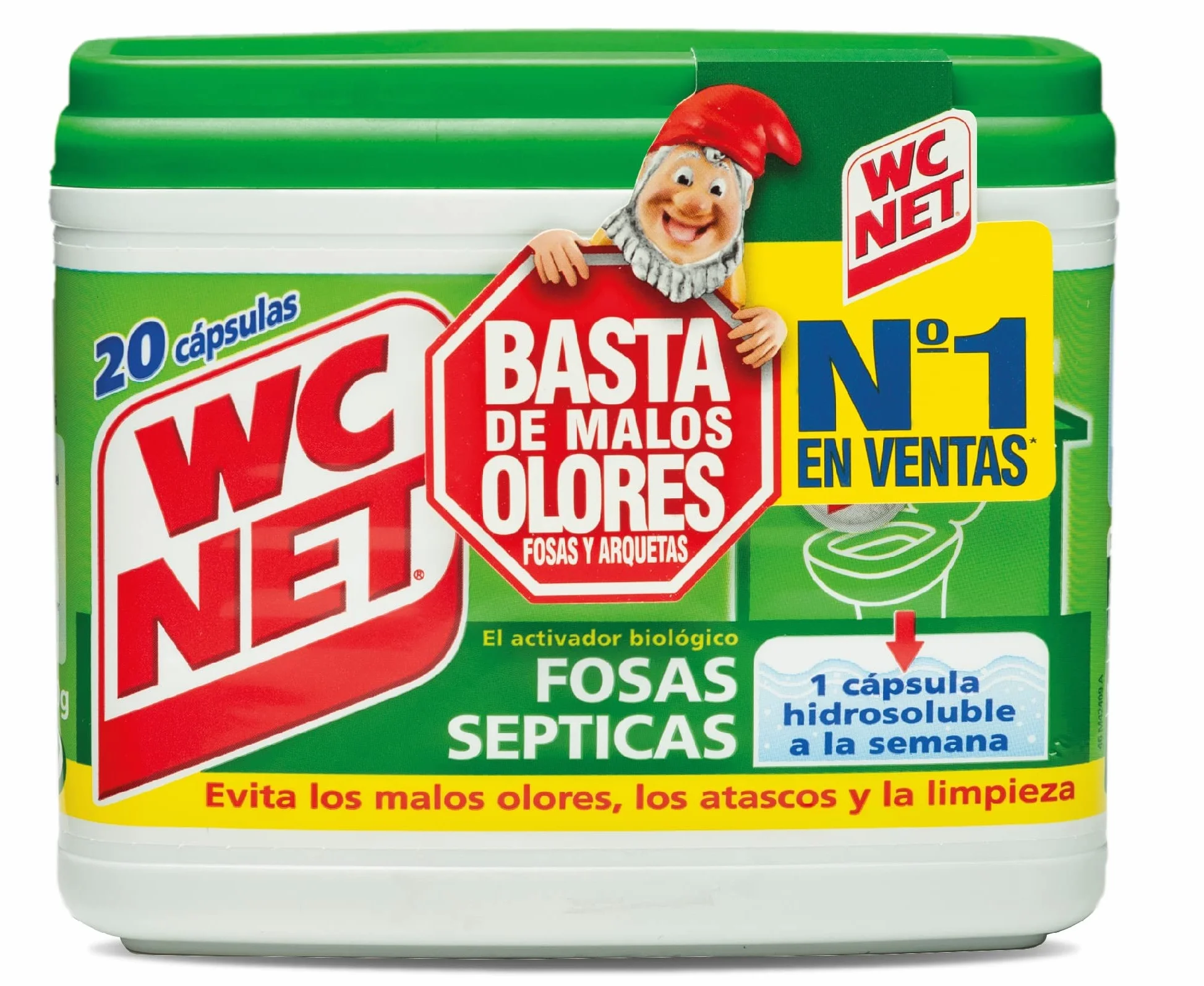 Wc Net 210777 - środek czyszczący do szamba - puszka z 20 kapsułkami