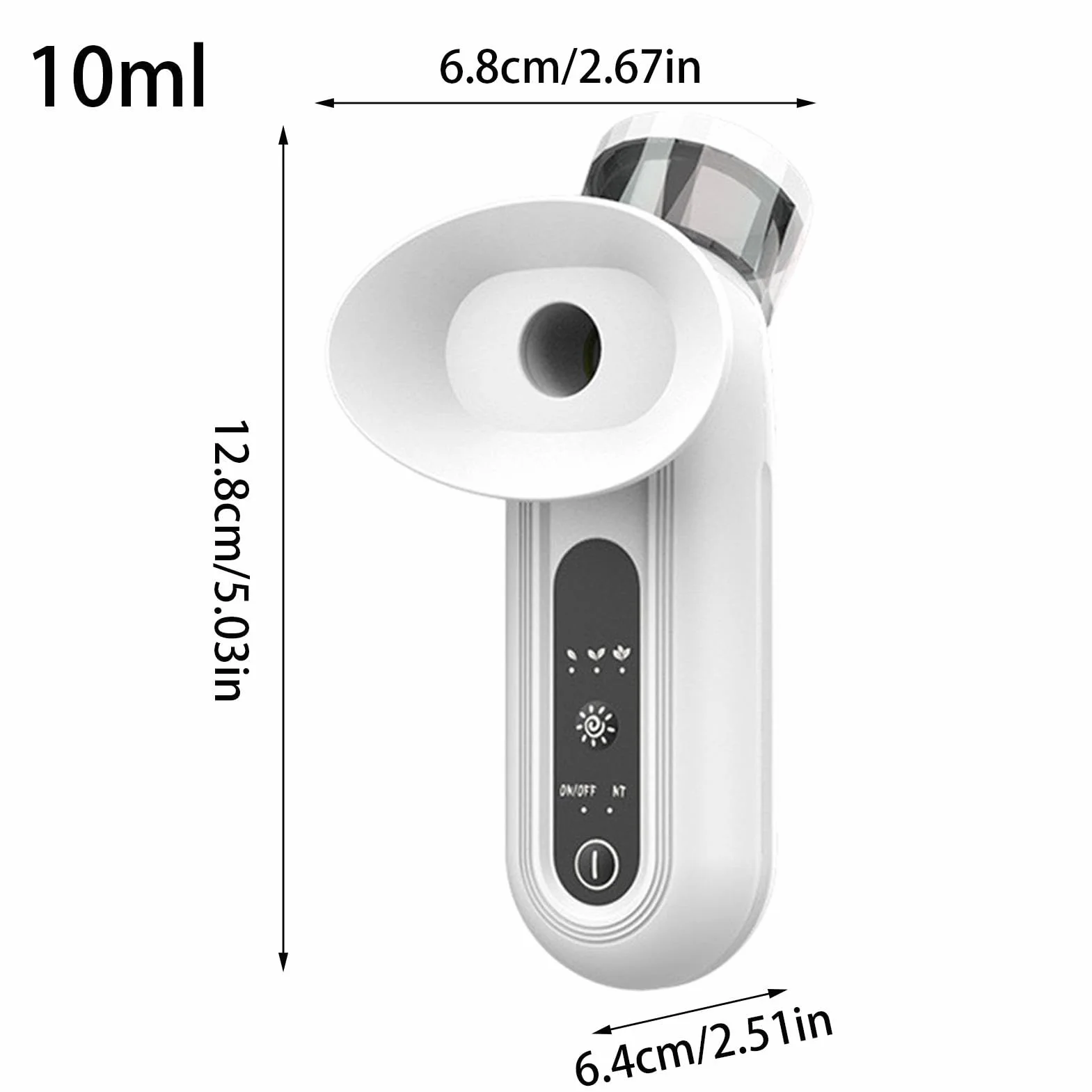 Nano rozpylacz parowy z mgłą do oczu, elektryczny rozpylacz mgiełki do oczu, suche oczy, ładowalny i przenośny, 10 ml, 12,8 x 6,8 x 6,4 cm, do podróży w domu