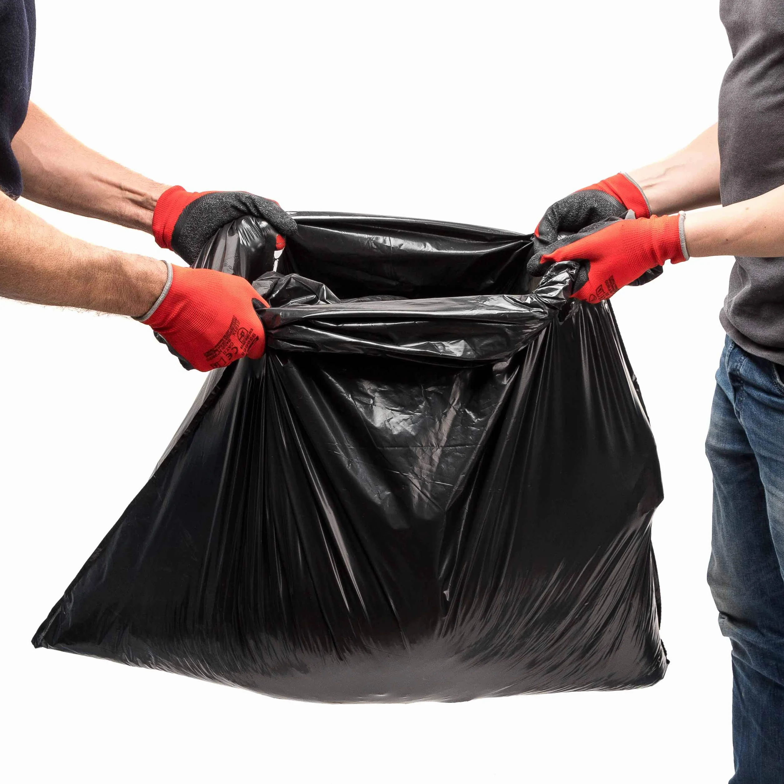 Worki na śmieci 70 L odporne na obciążenia 85 kg z recyklingu szczelne
