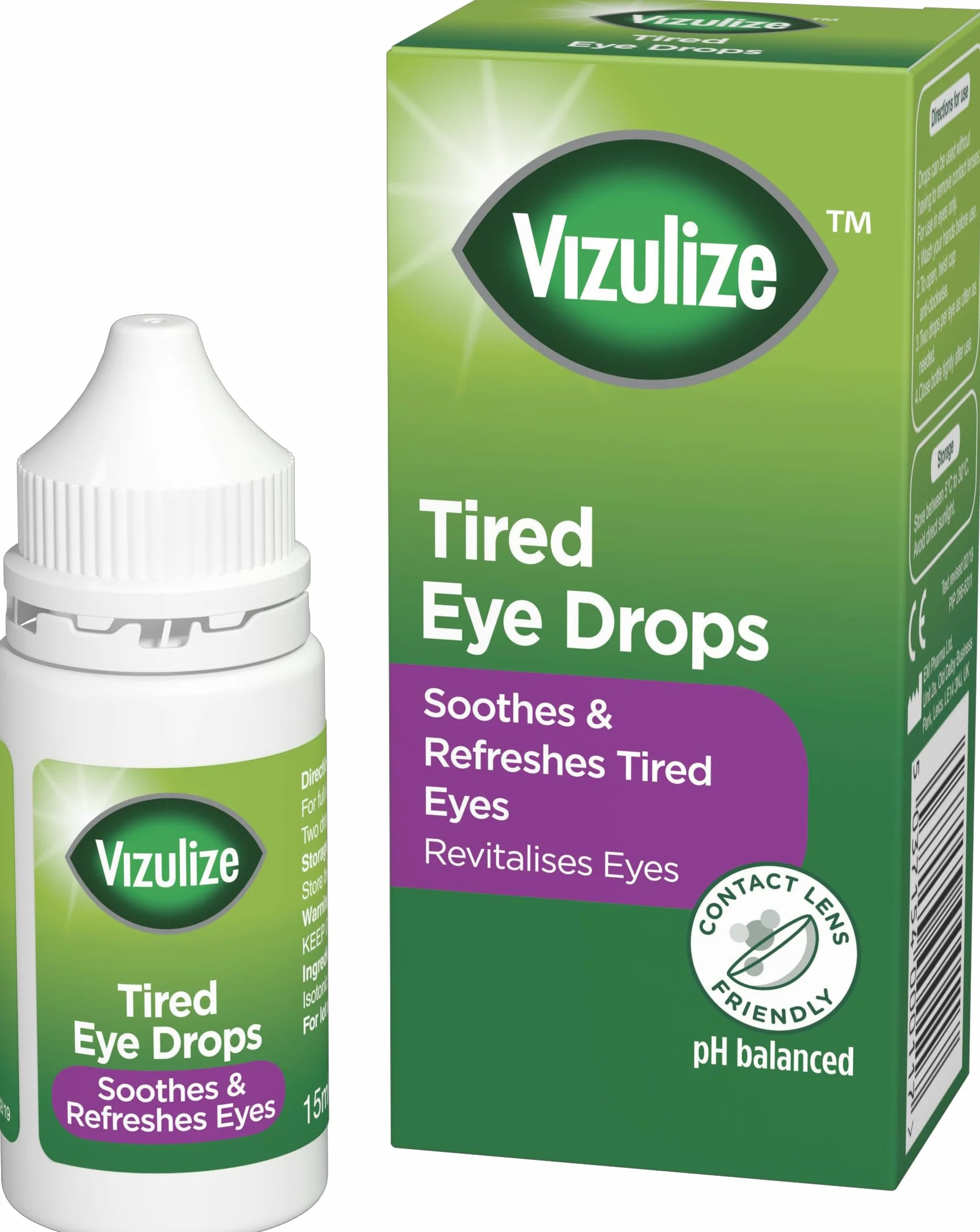 Vizulize Zmęczone krople do oczu, 15 ml