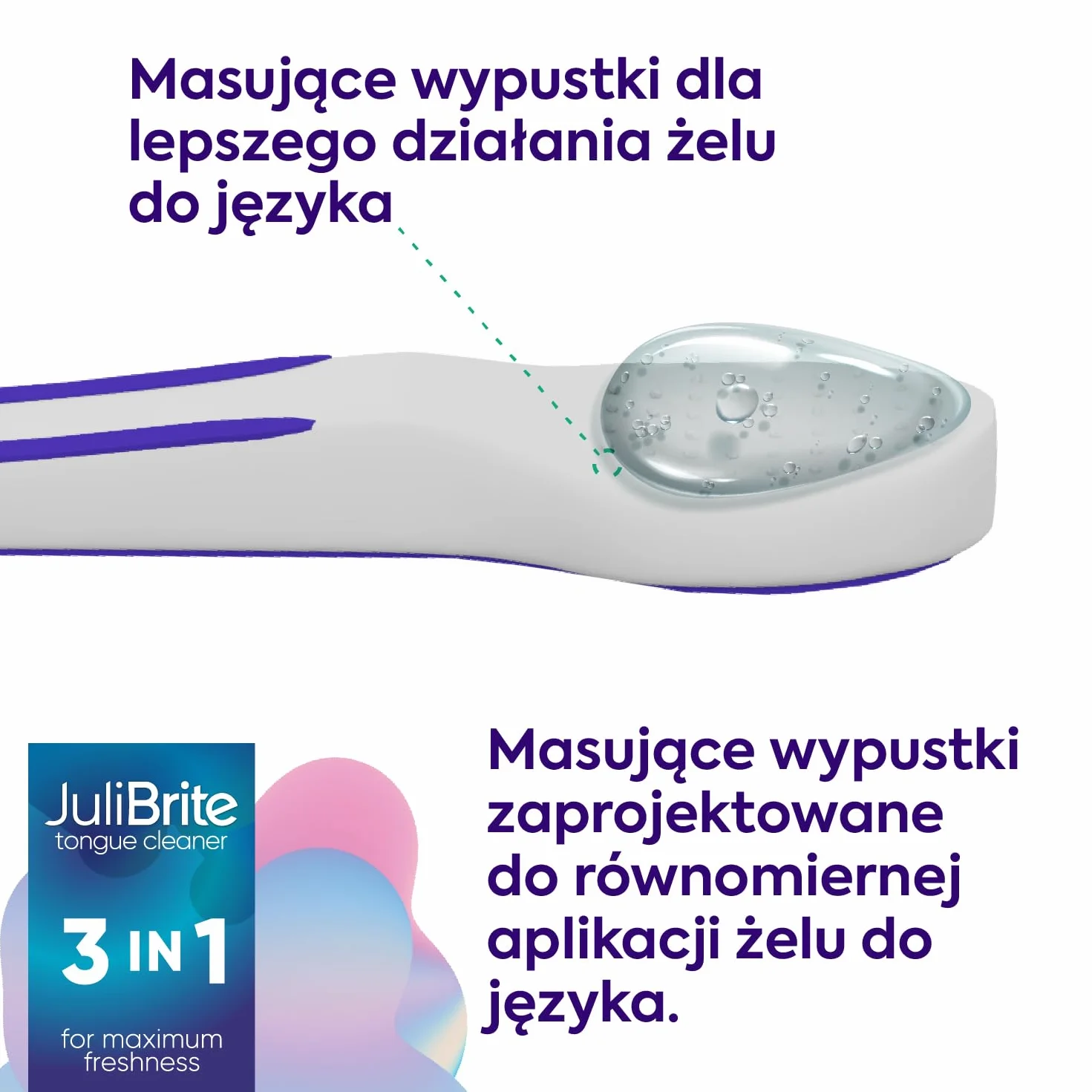 Żel do czyszczenia języka 50 ml + szczoteczka zestaw na nieświeży oddech