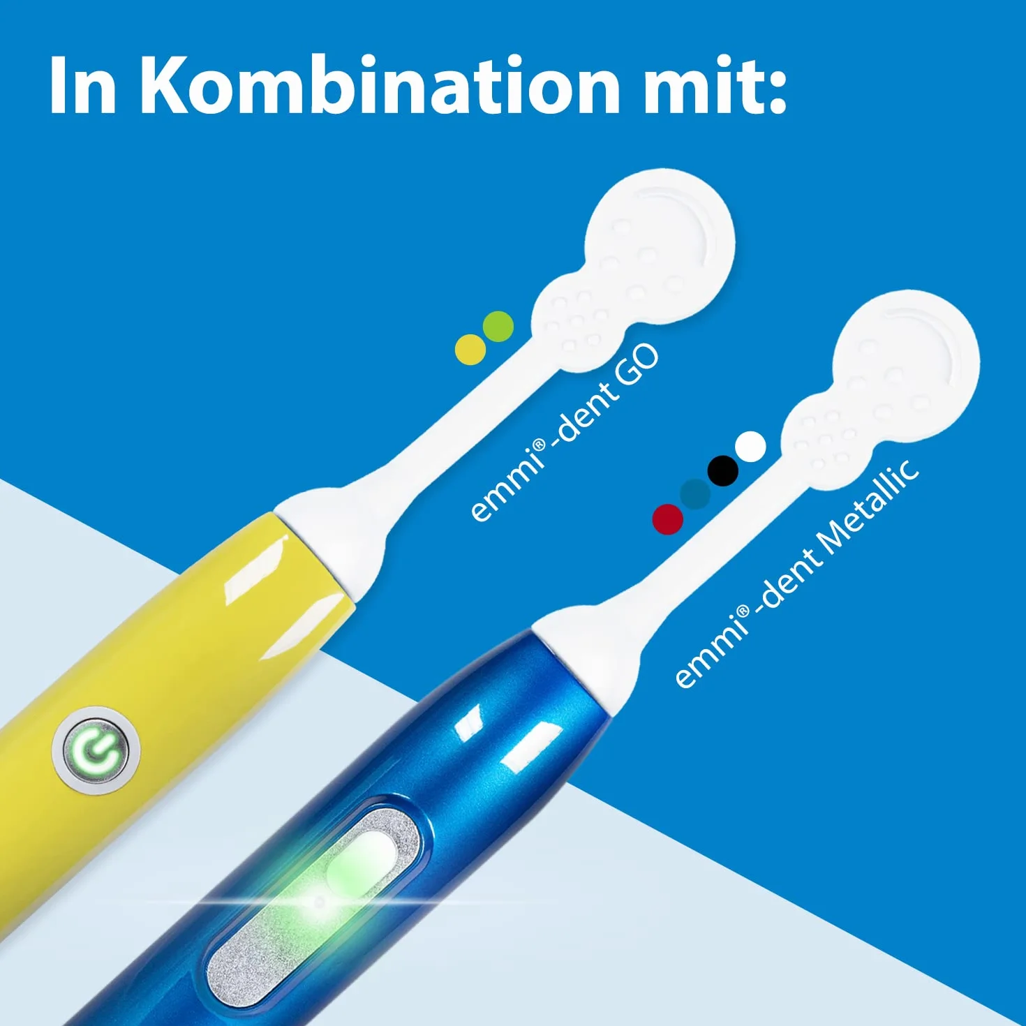 emmi-dent 1 x nasadka na język, ultradźwiękowy środek do czyszczenia języka, zoptymalizowany do ultradźwiękowych szczoteczek do zębów emmi-dent z serii Metallic-, Go & Professional