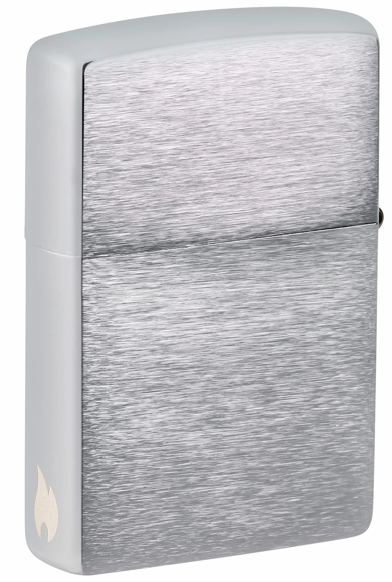 Zippo Zapalniczka Sztormowa Szczotkowany Chrom z Bocznym Grawerunkiem Płomienia Wielokrotnego Użytku Odporna na Wiatr Made in USA