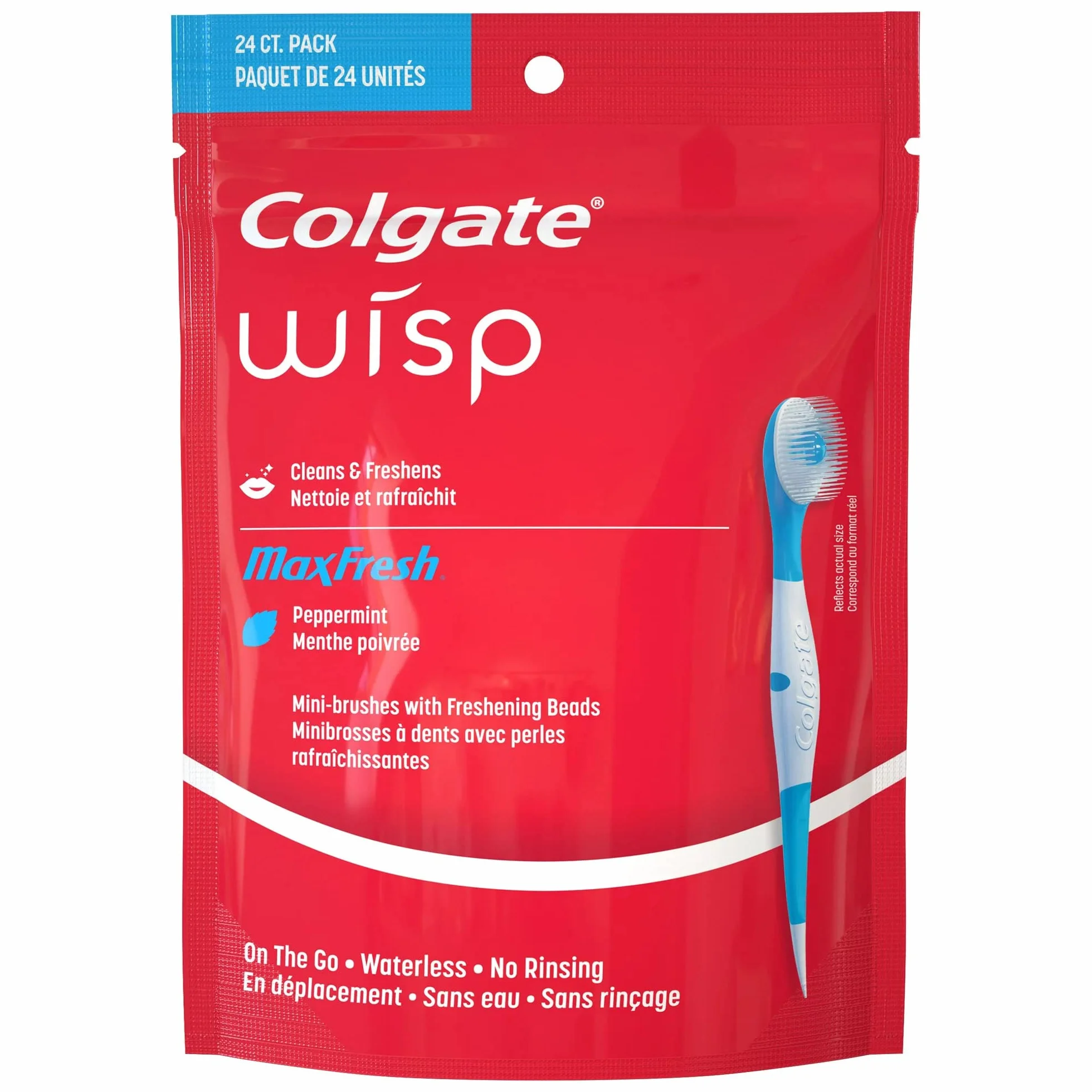 Colgate Wisp Portable Mini-Brush Max Fresh Peppermint 2 sztuki