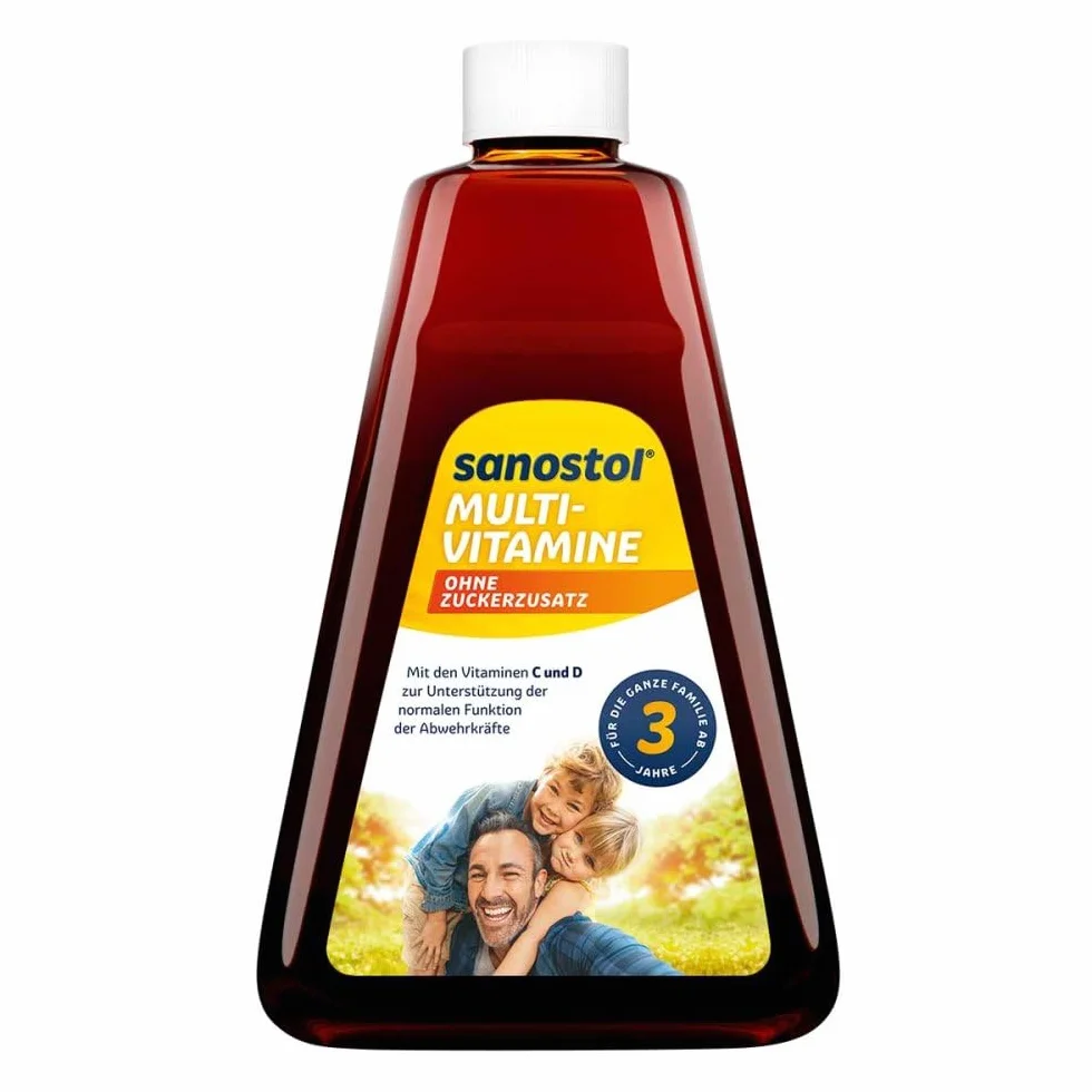 Sanostol Multi-Vitamine ohne Zuckerzusatz Saft, 230 ml