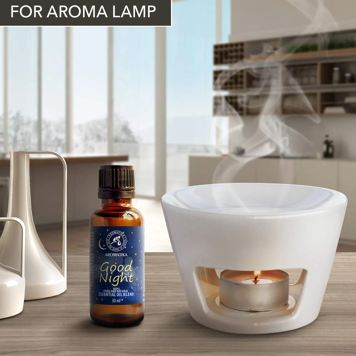 Good Night Sleep Essential Oil 30ml - The Mix of Lavandula Angustifolia - Salvia Sclarea Flower Oils - Glass Bottle - for Calming - Beauty - Aromatherapy - Relaxation - Massage