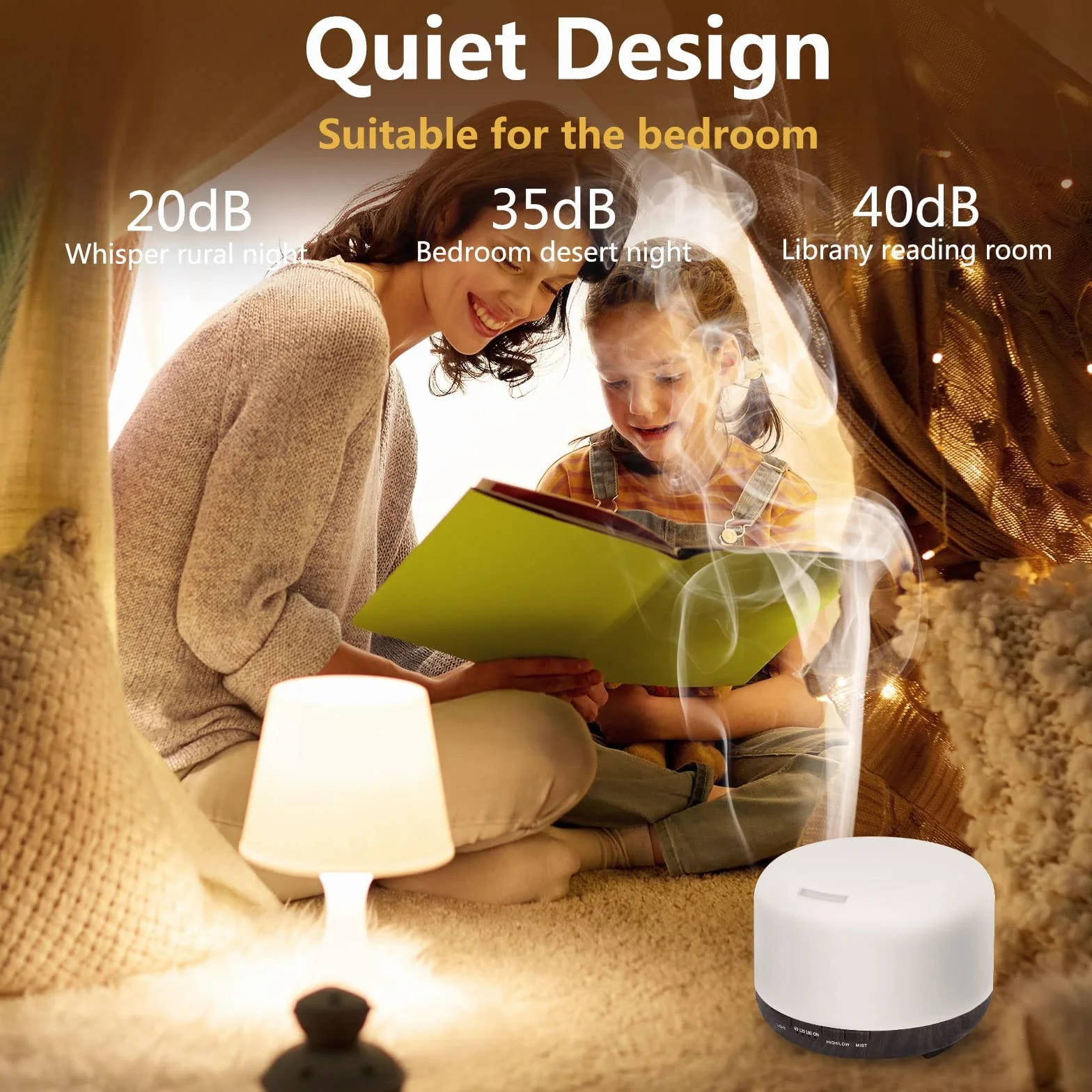 Dyfuzor zapachowy ultradźwiękowy 450 ml z timerem 7 kolorów LED pilot zdalnego sterowania ciemne drewno
