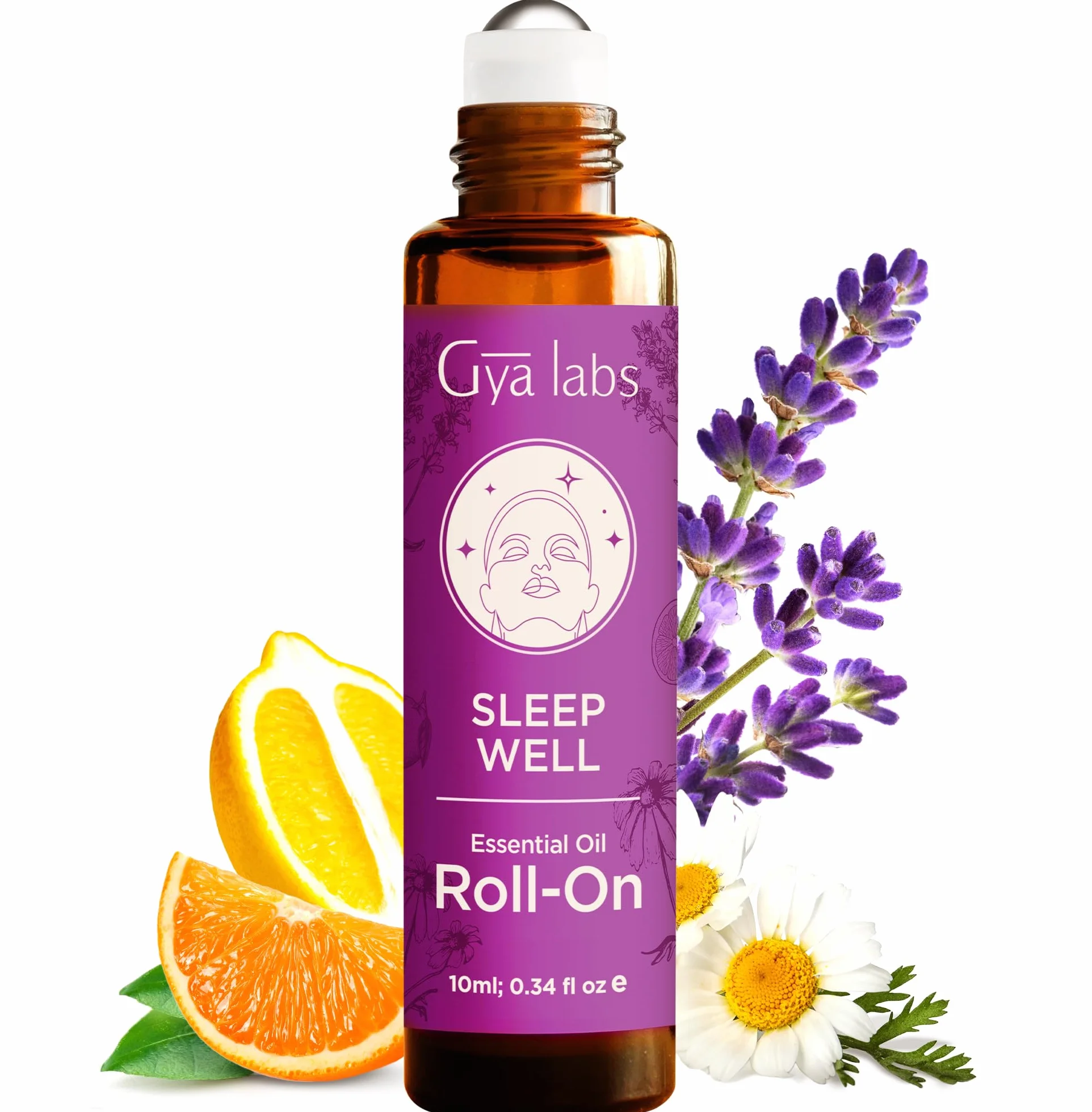 Gya Labs Sleep Well Essential Oil Roll-On 10ml Ziołowy Kwiatowy