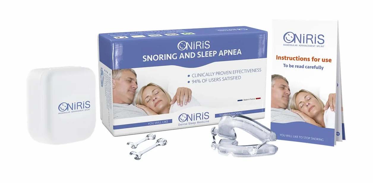 ONIRIS Orteza przeciw chrapaniu Klinicznie zatwierdzona na bezdech senny Rynna dentystyczna Zaawansowana orteza żuchwowa