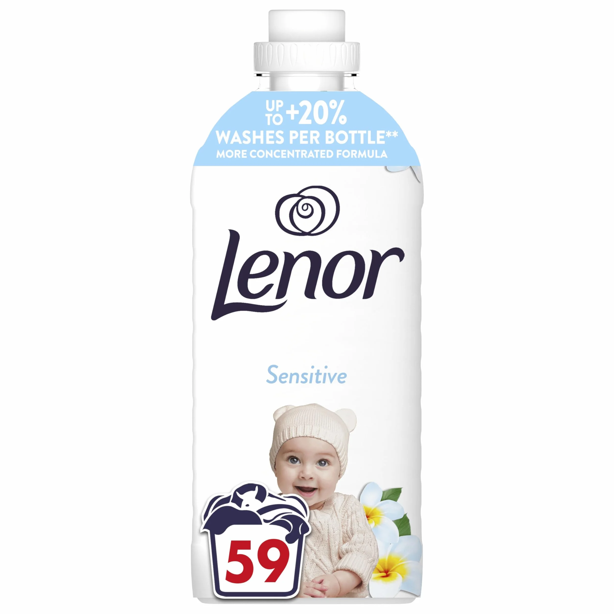 Lenor Płyn do płukania tkanin 59 prań, Sensitive, Hipoalergiczny