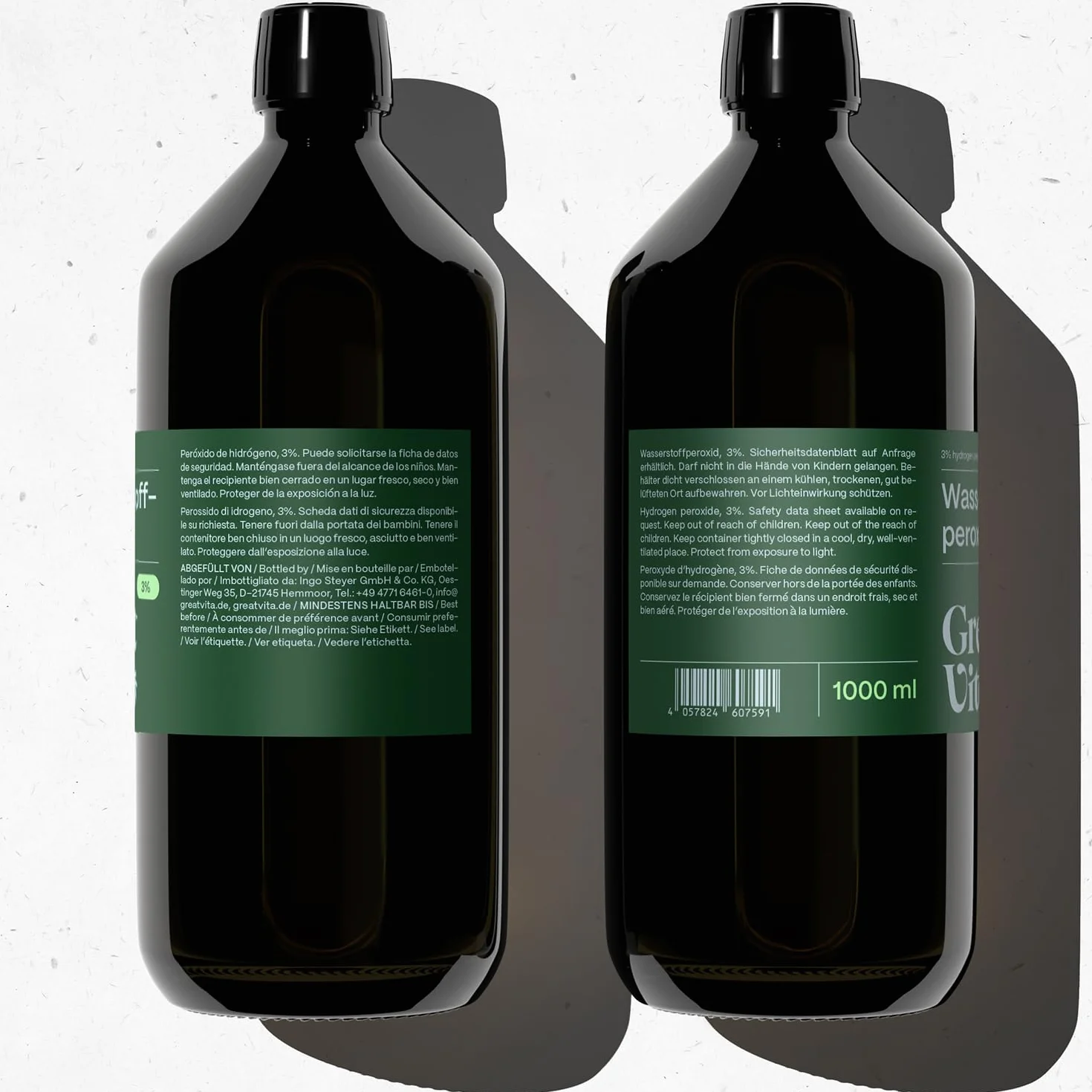 GreatVita Nadtlenek wodoru 1000 ml 3% roztwór bez stabilizatora