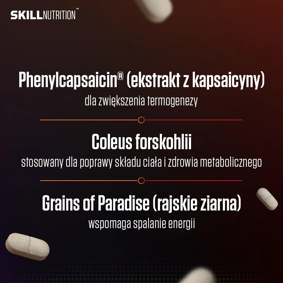 Skill Nutrition Pro Cut 180 tabletek spalanie tłuszczu zielona herbata L-karnityna CLA BioPerine® metabolizm energia