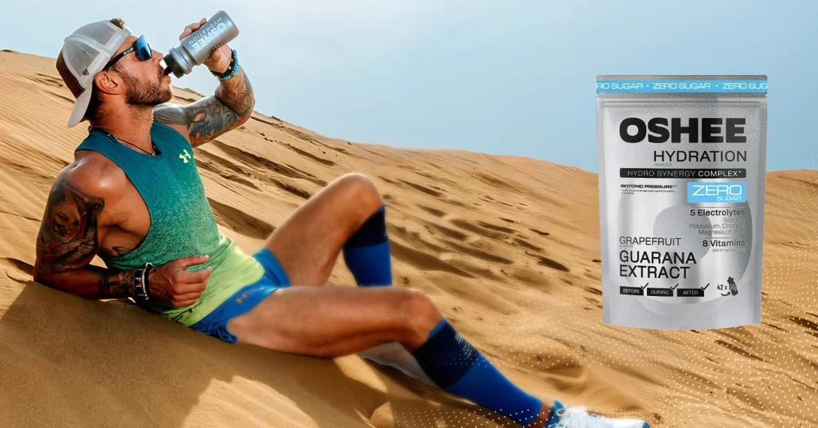 OSHEE Hydration Zero Sugar proszek Grapefruit guarana 630 g
