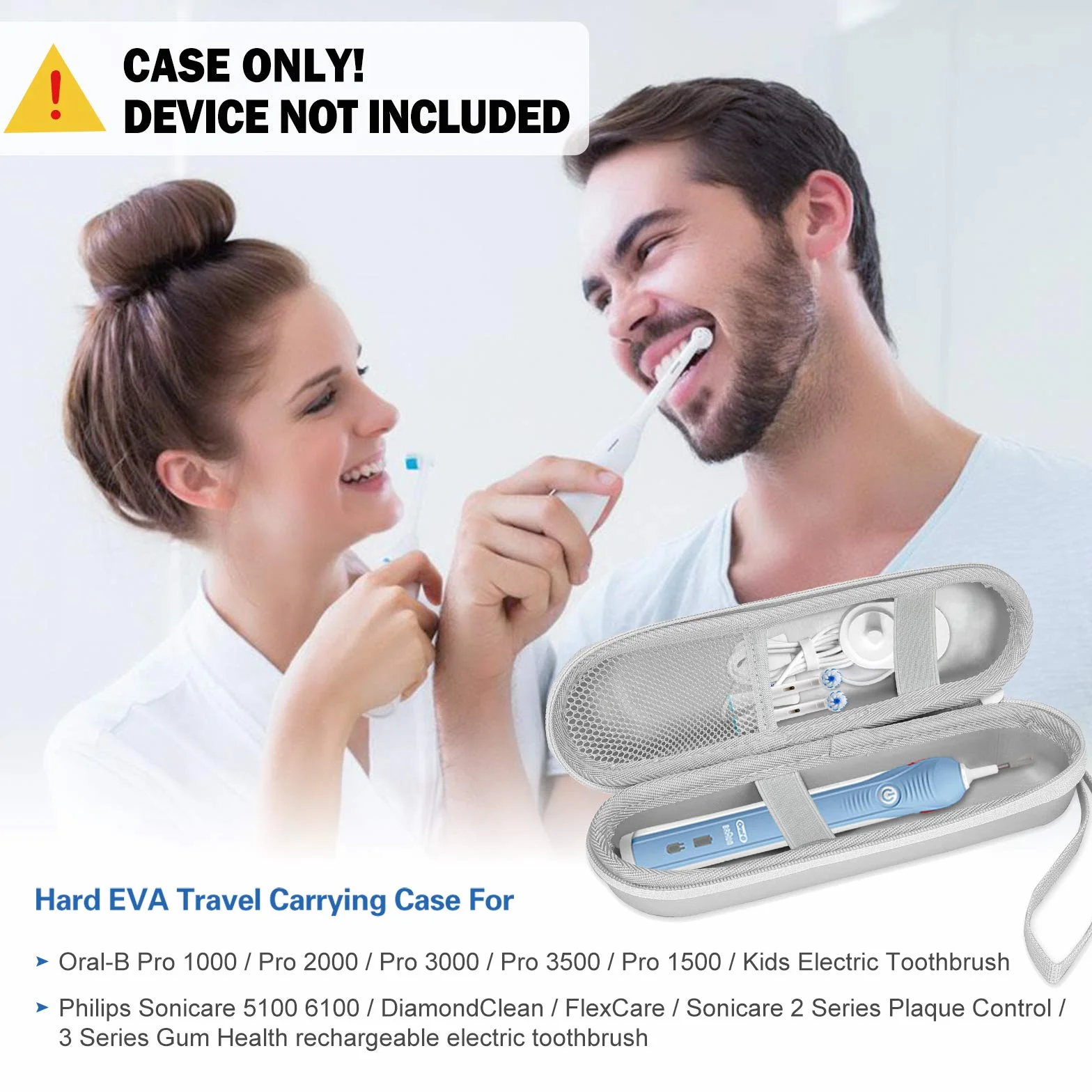 ProCase Skóra PU Ochrona Przed Wstrząsami do Oral-B Pro/Pro 2, Philips Sonicare