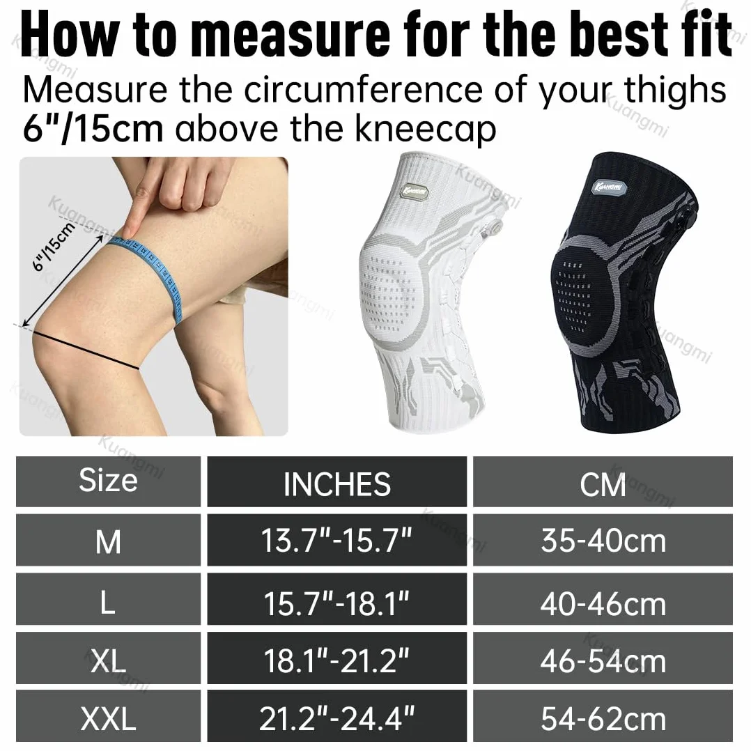 Stabilizator Kolana z Mechanicznym Pokrętłem Regulowana Kompresja B-L-XL