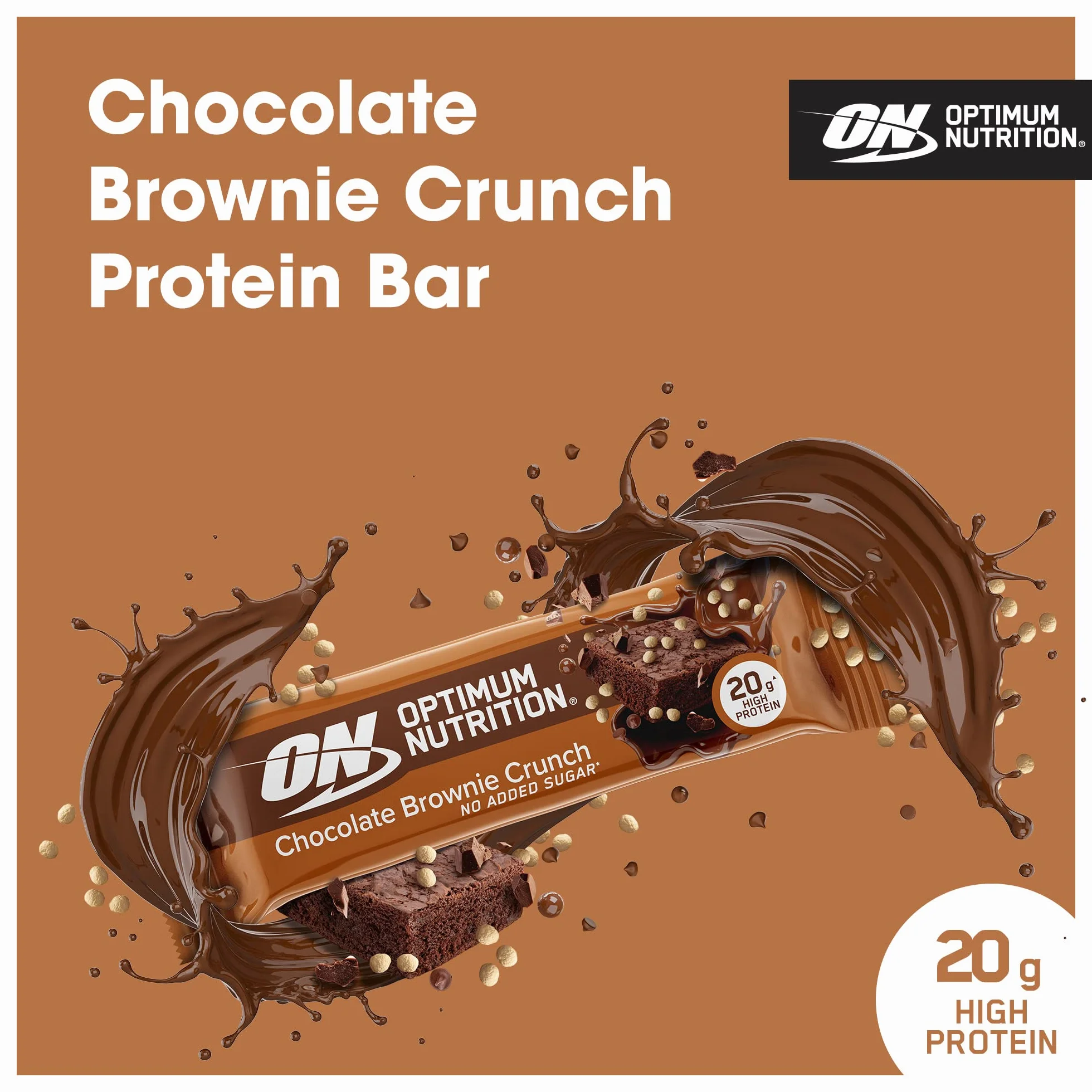 Optimum Nutrition Protein Crisp Bar (10x65g) Chocolate Brownie Crunch