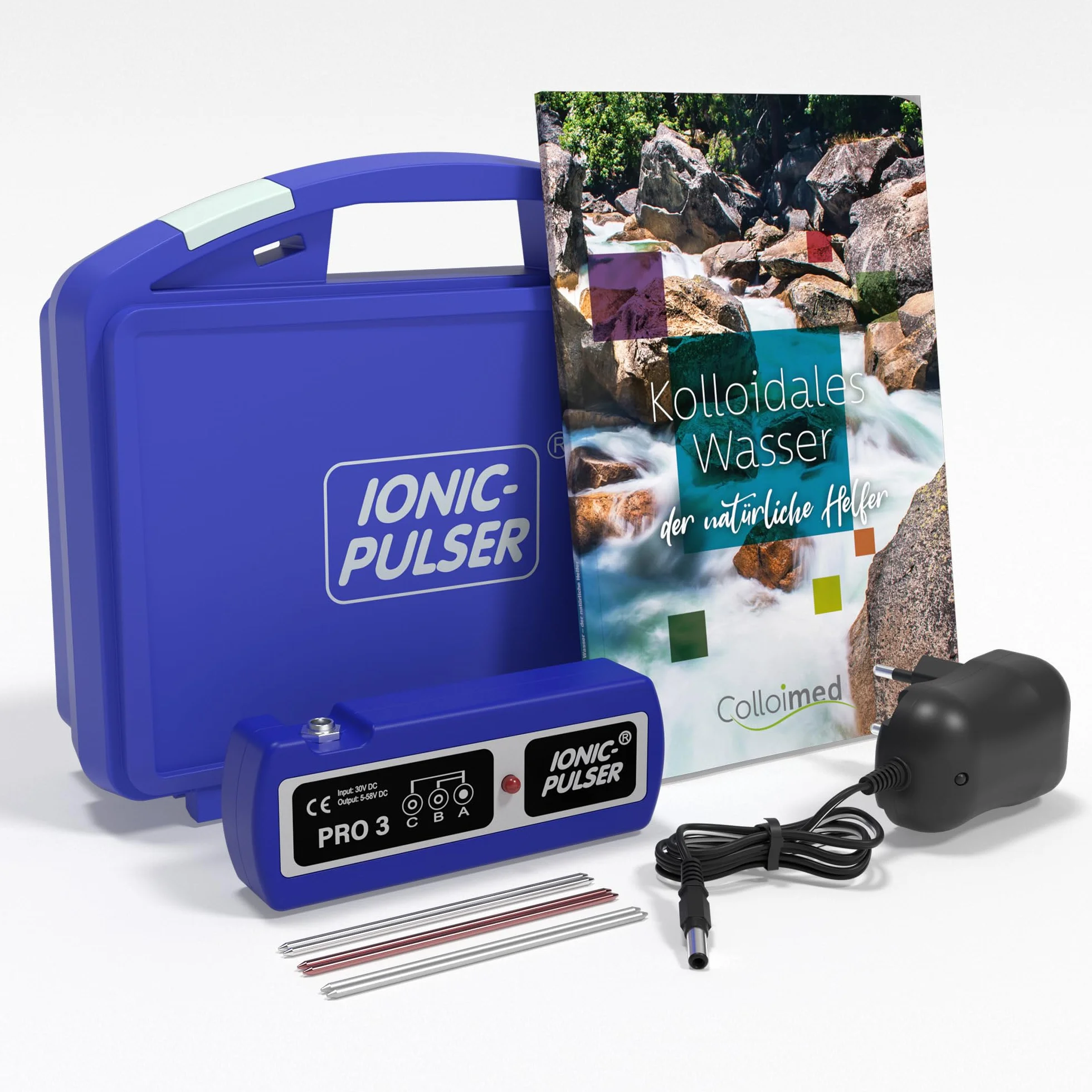 Medionic Ionic Pulser Pro 3 + 2 pary srebrnych elektrod + 1 para elektrod miedzianych