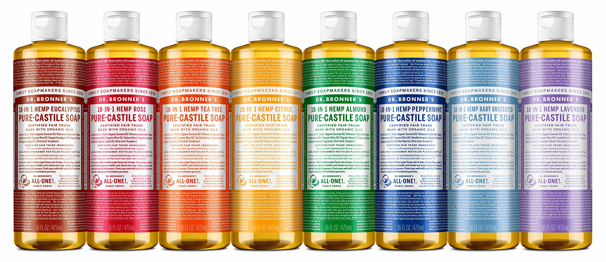Dr. Bronner's Mydło w płynie Limone/Orange - 475 ml