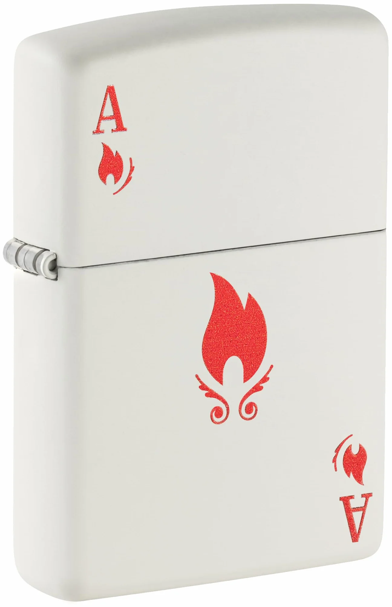 Zippo Ace Zapalniczka Sztormowa Wiatroodporna Wielokrotnego Użytku Biały Matowy