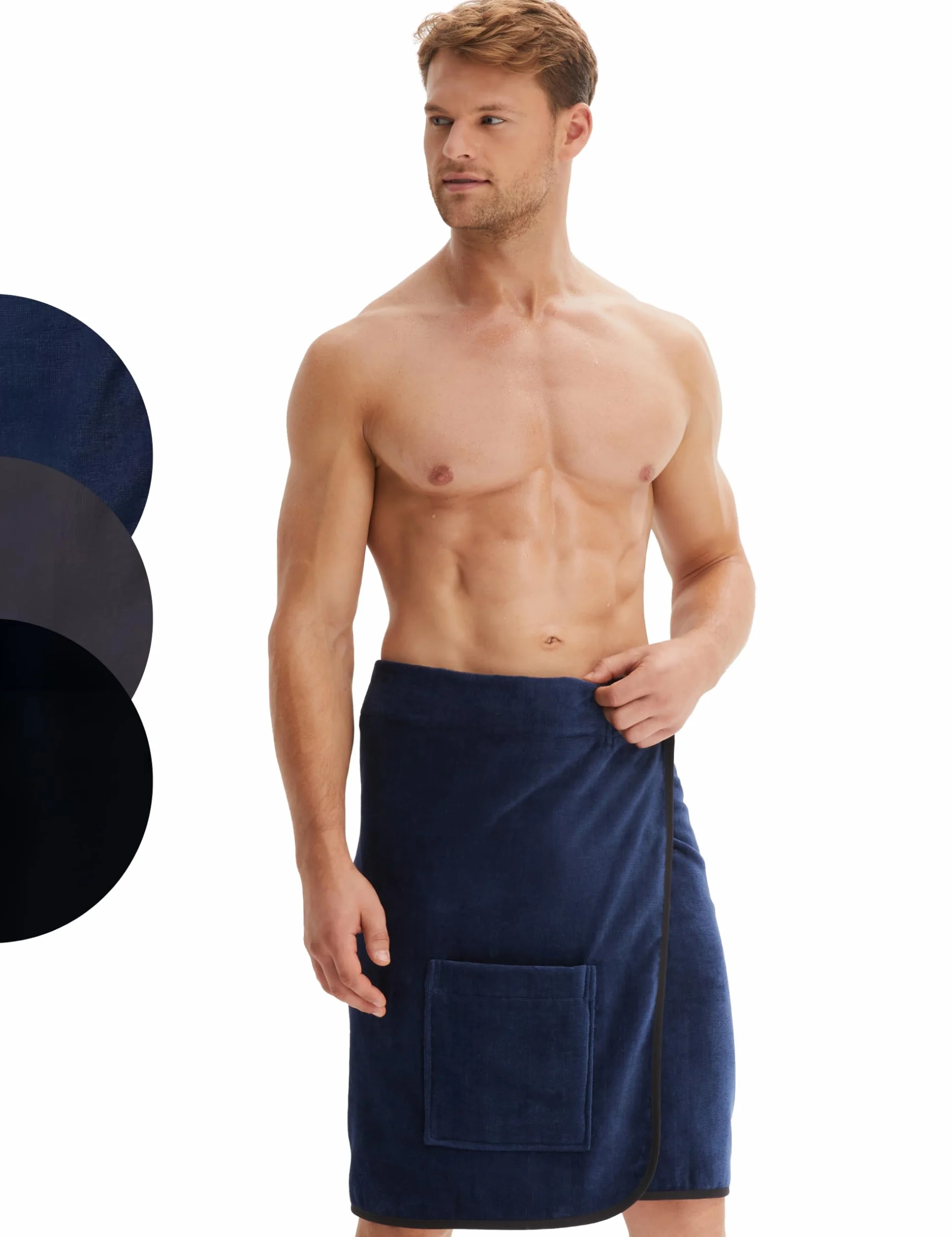 Morgenstern Męski kilt do sauny bawełna frotte zapięcie na rzepy