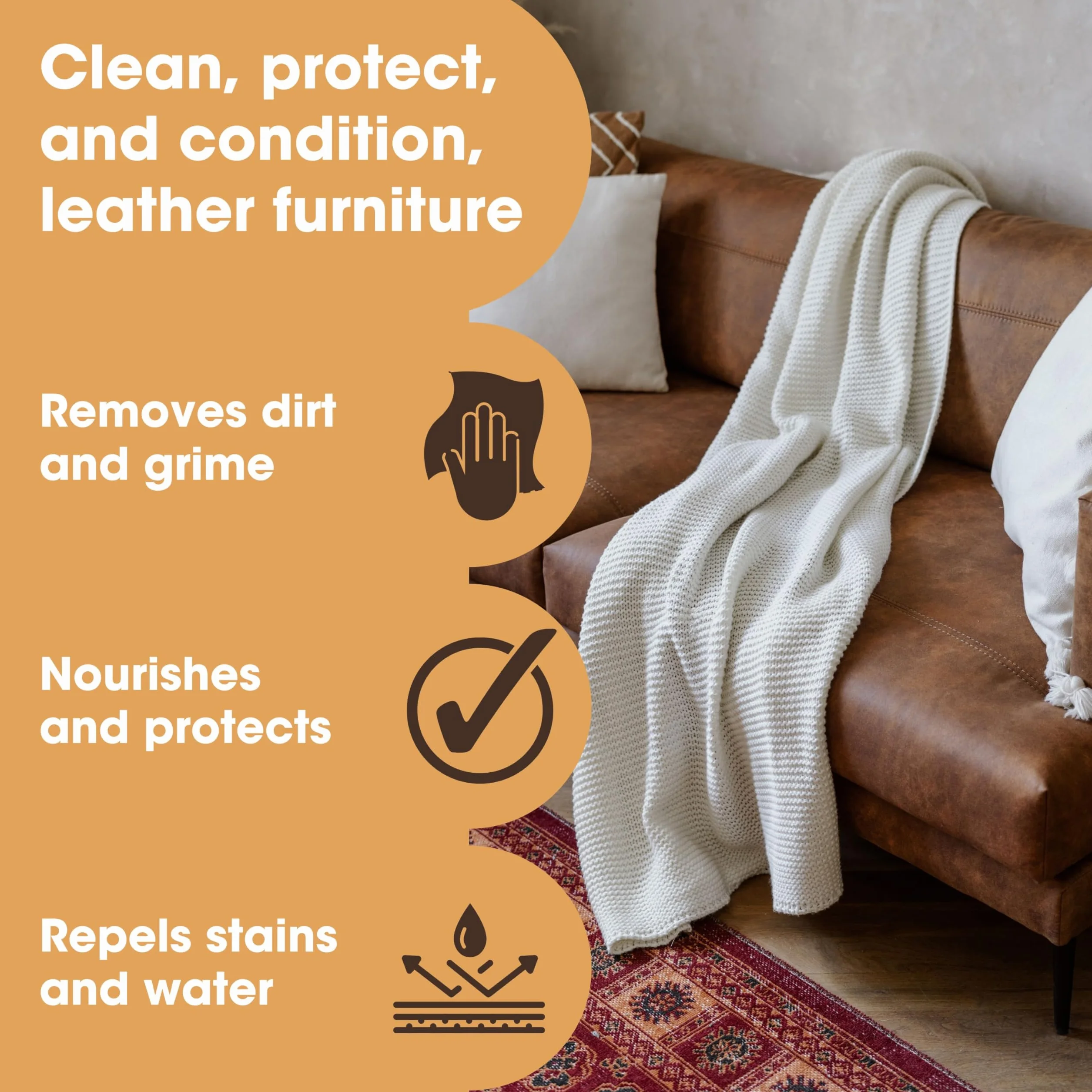 Furniture Clinic Zestaw do pielęgnacji mebli skórzanych 250 ml środek czyszczący i odżywka