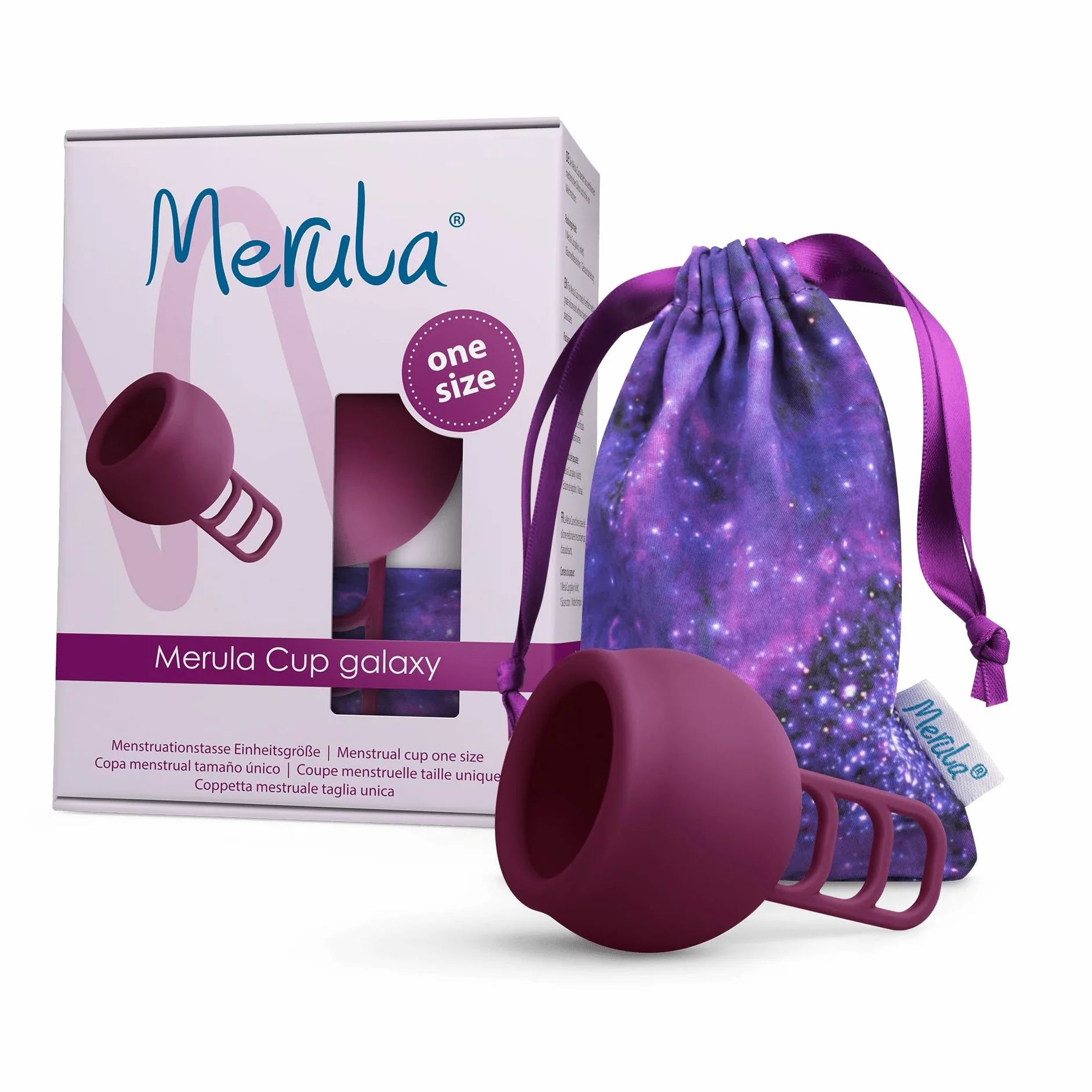 Merula 72036 Kubek Menstruacyjny z Silikonu, 38 ml, Fioletowy