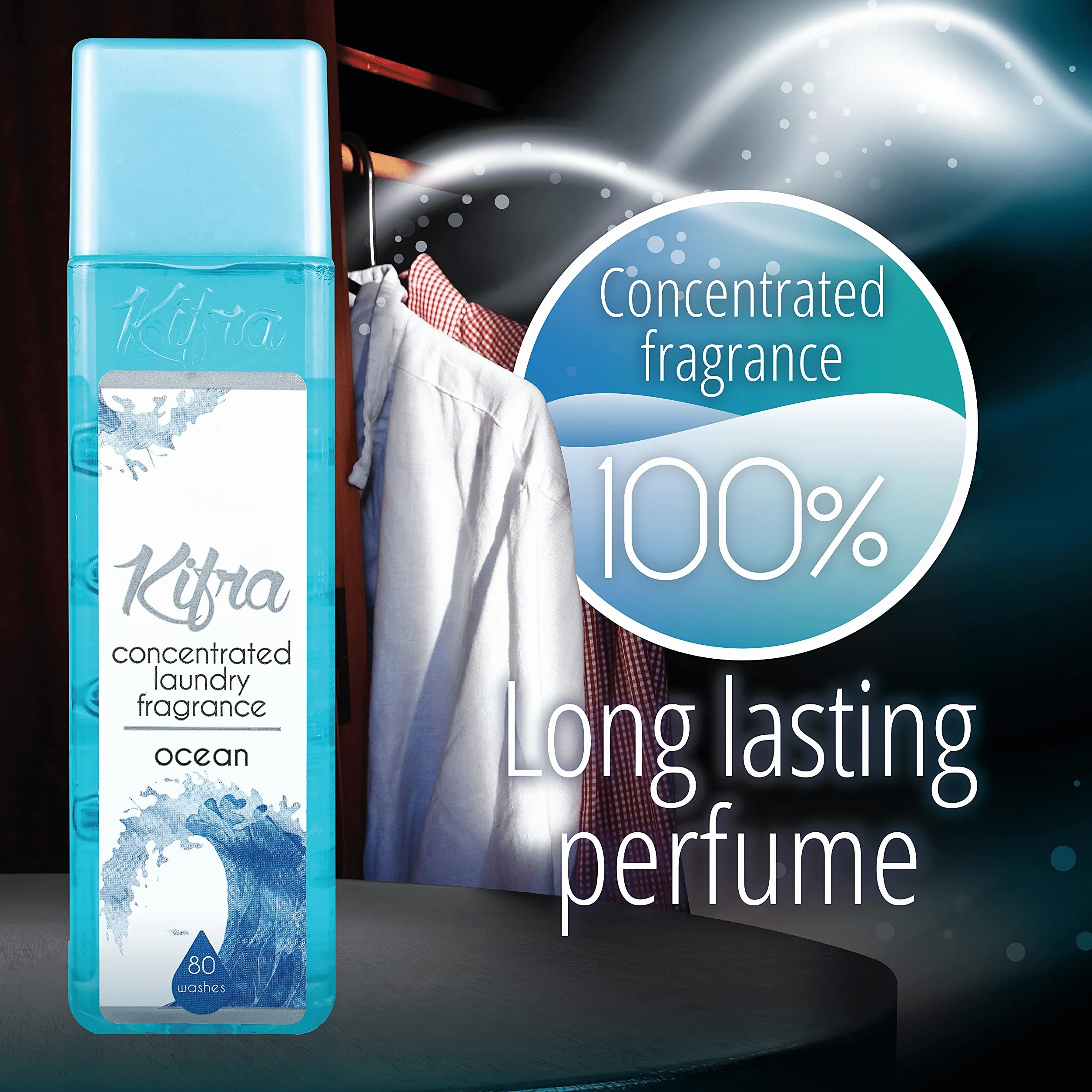 KIFRA Ocean skoncentrowane perfumy do prania 200 ml 80 cykli długotrwały zapach