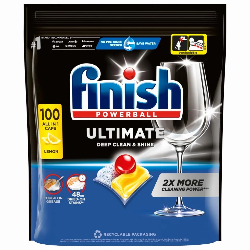 Kapsułki do zmywarki FINISH Ultimate All in 1 Lemon 100 szt