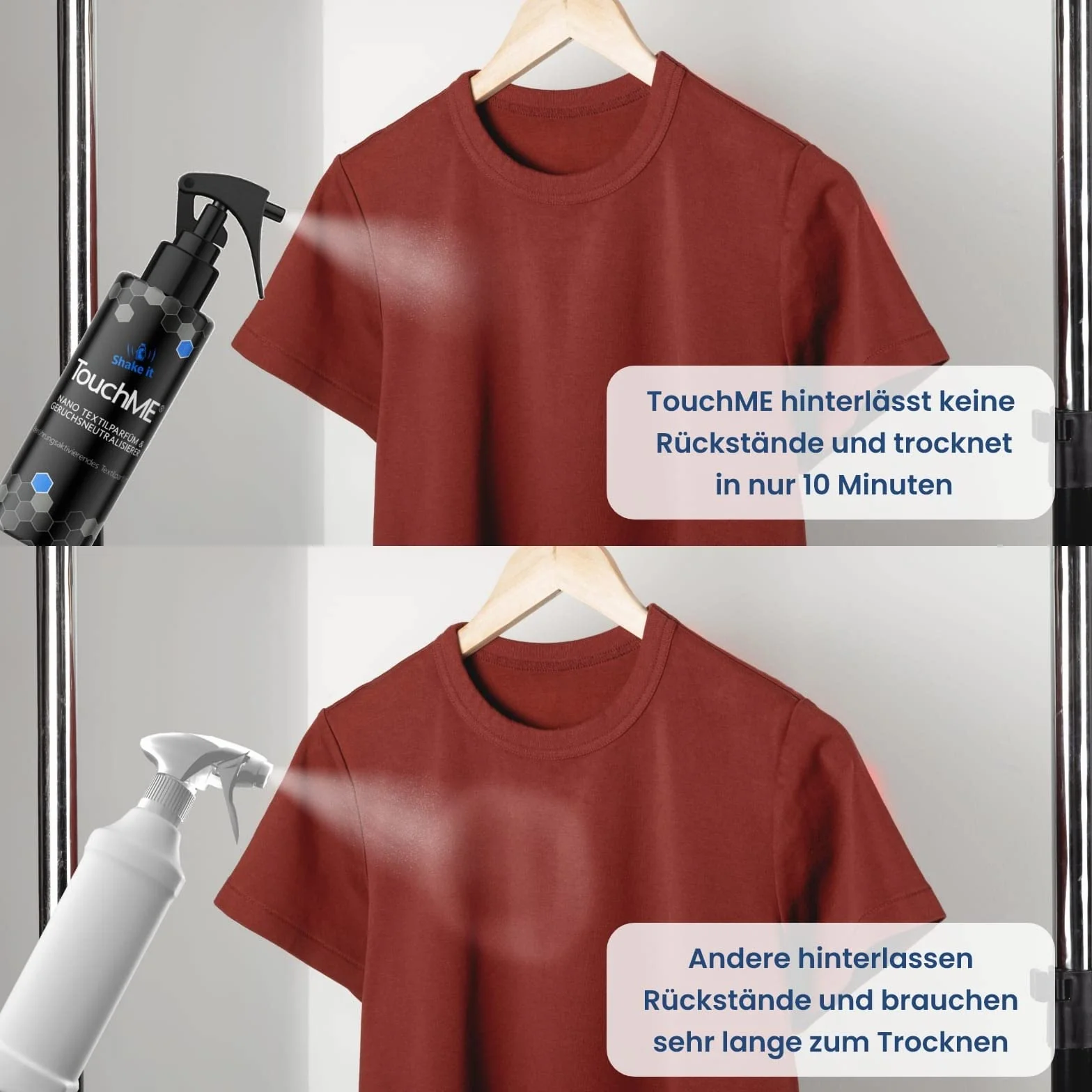 TouchME - Neutralizator i odświeżacz do tekstyliów w sprayu zapach