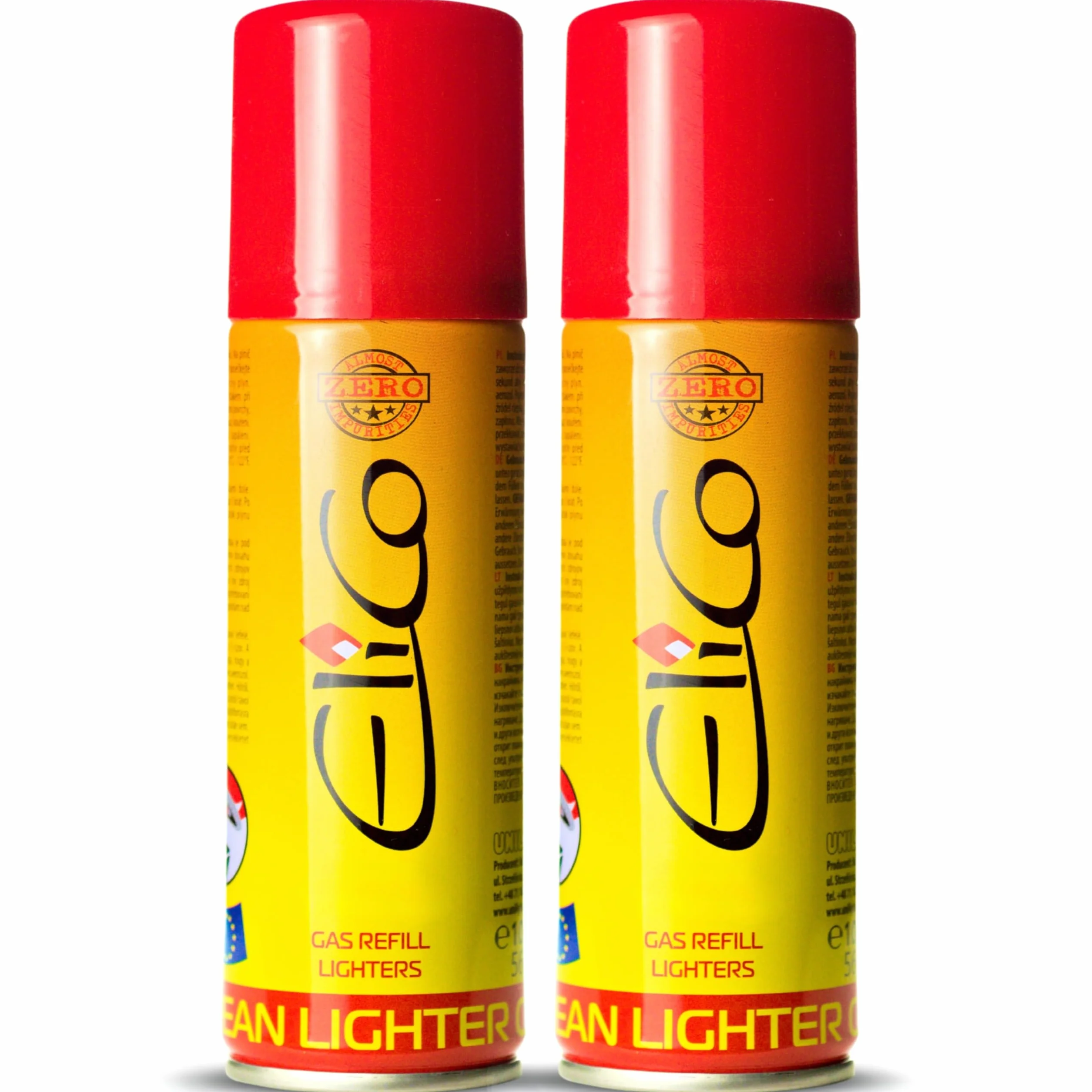 Lighter Zapalniczka gazowa, wkład uzupełniający – gaz butan do palników flambirowych, zapalniczek sztormowych, zapalniczek, płomieni – butan do napełniania z adapterem (2 x 100 ml)