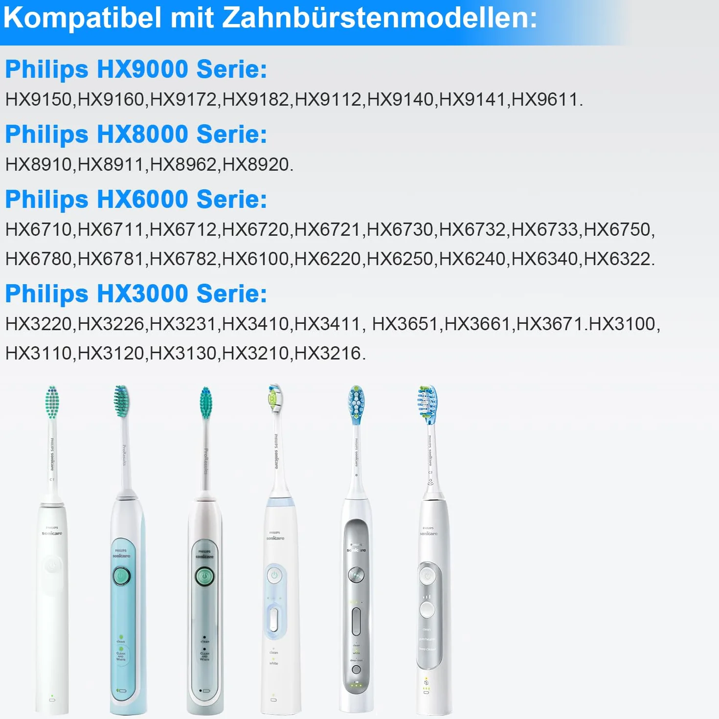 LIANSUM Stacja ładująca, bezprzewodowa ładowarka ścienna, kompatybilna z elektryczną szczoteczką do zębów Phi lips So nicare HX6100,ładowarka do HX Series HX6150 HX6750 HX6000 HX3000 HX8000 HX9000 bez
